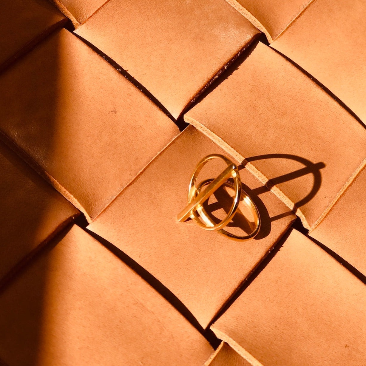 Ring Gold Abstrakt Minimalistisch Chaingang