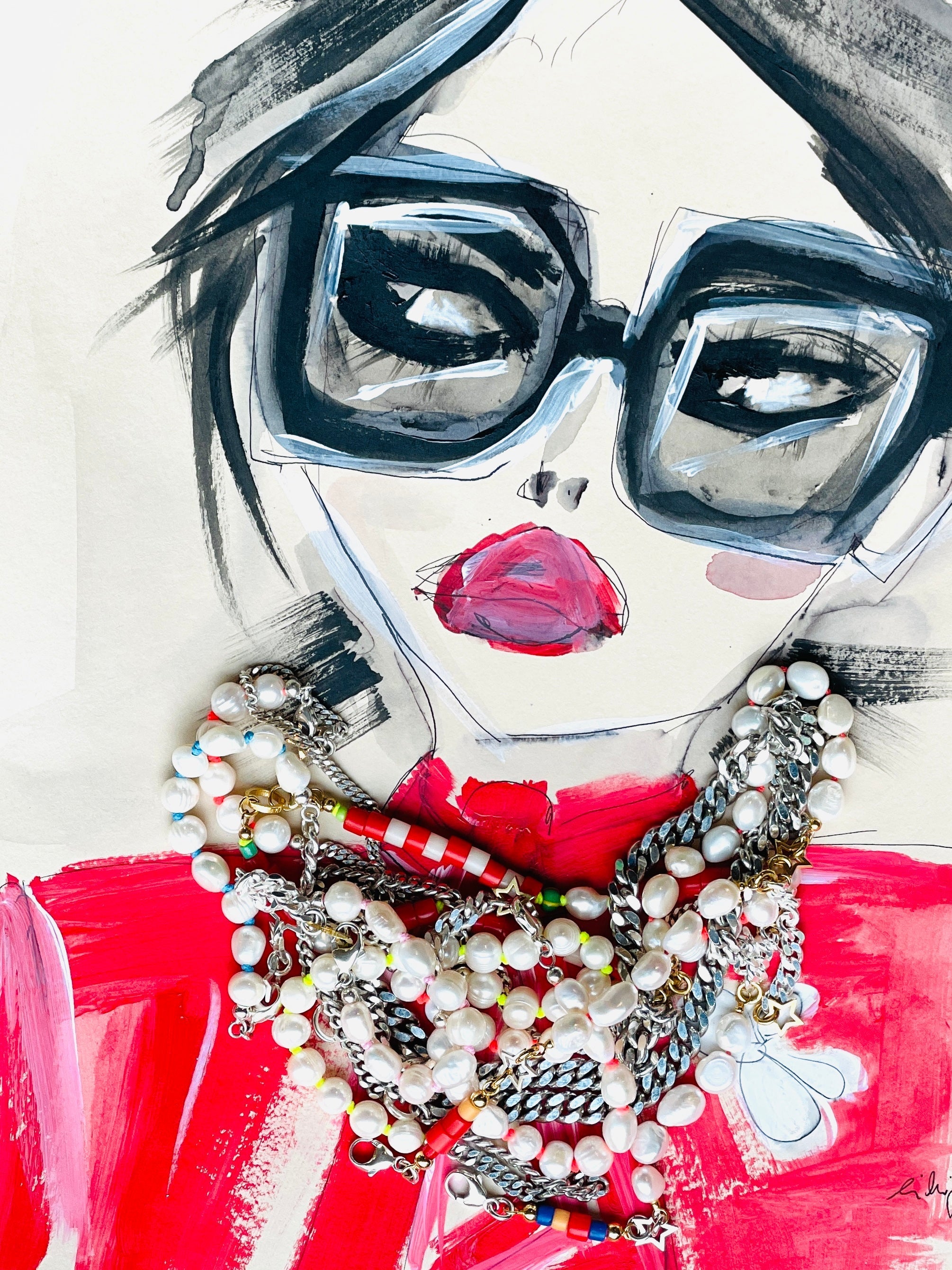 chaingang schmuck auf einer Illustration von LilliGrill