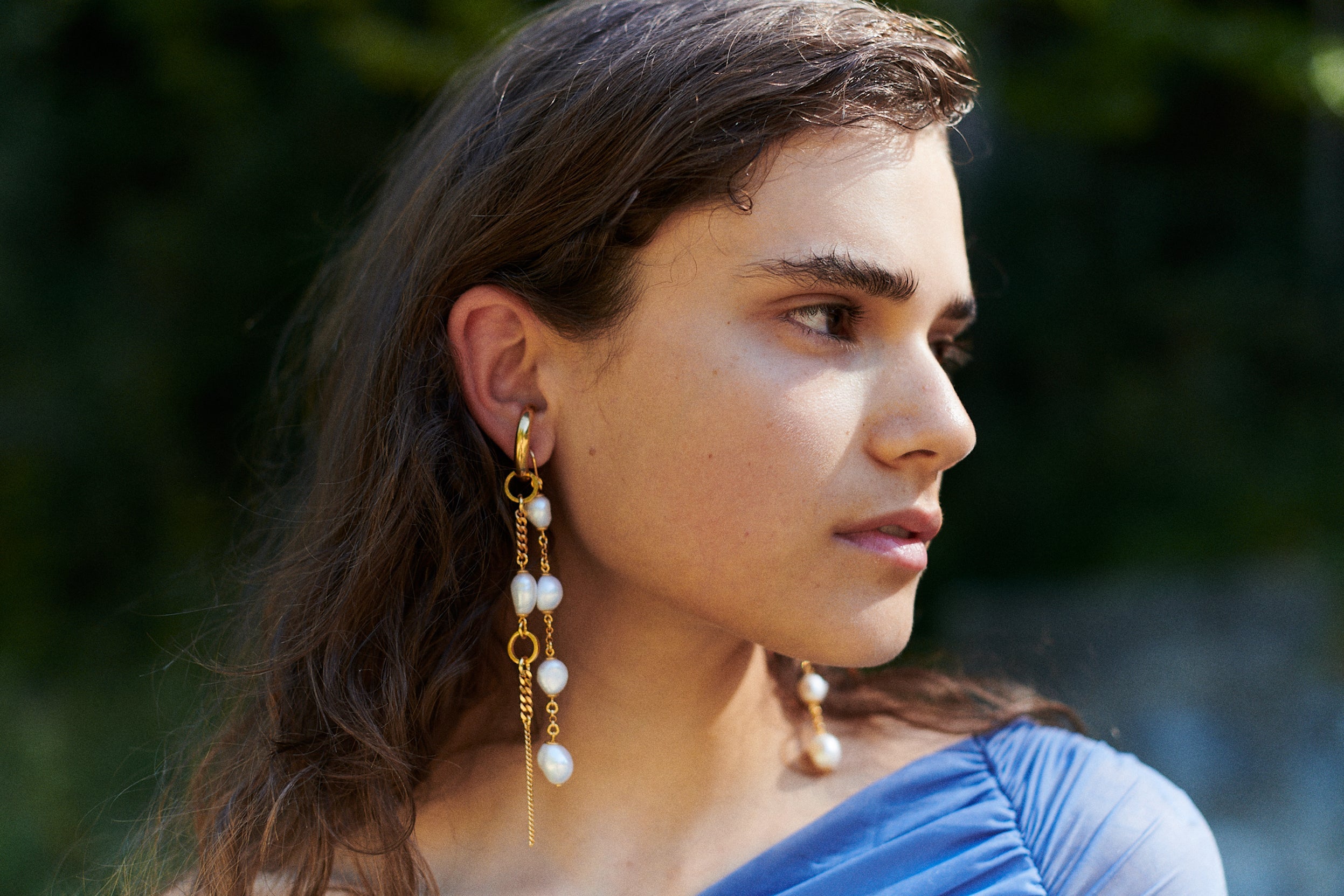 chaingang earcuff ohrringe perlen