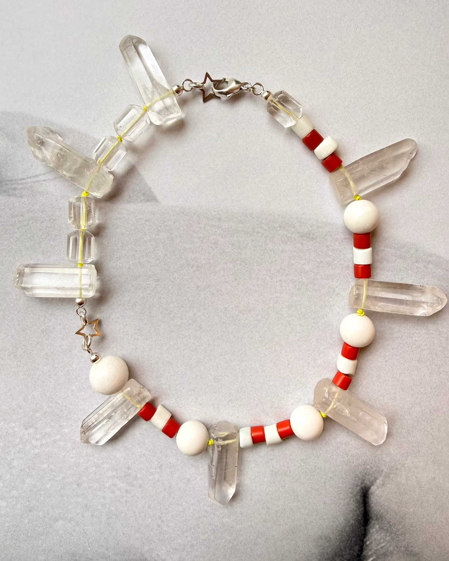 Bergkristall Schmuck, Collier von Chaingang aus München