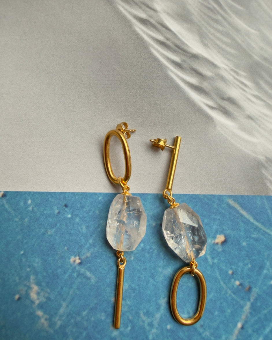 ohrhänger amethyst gold elegant