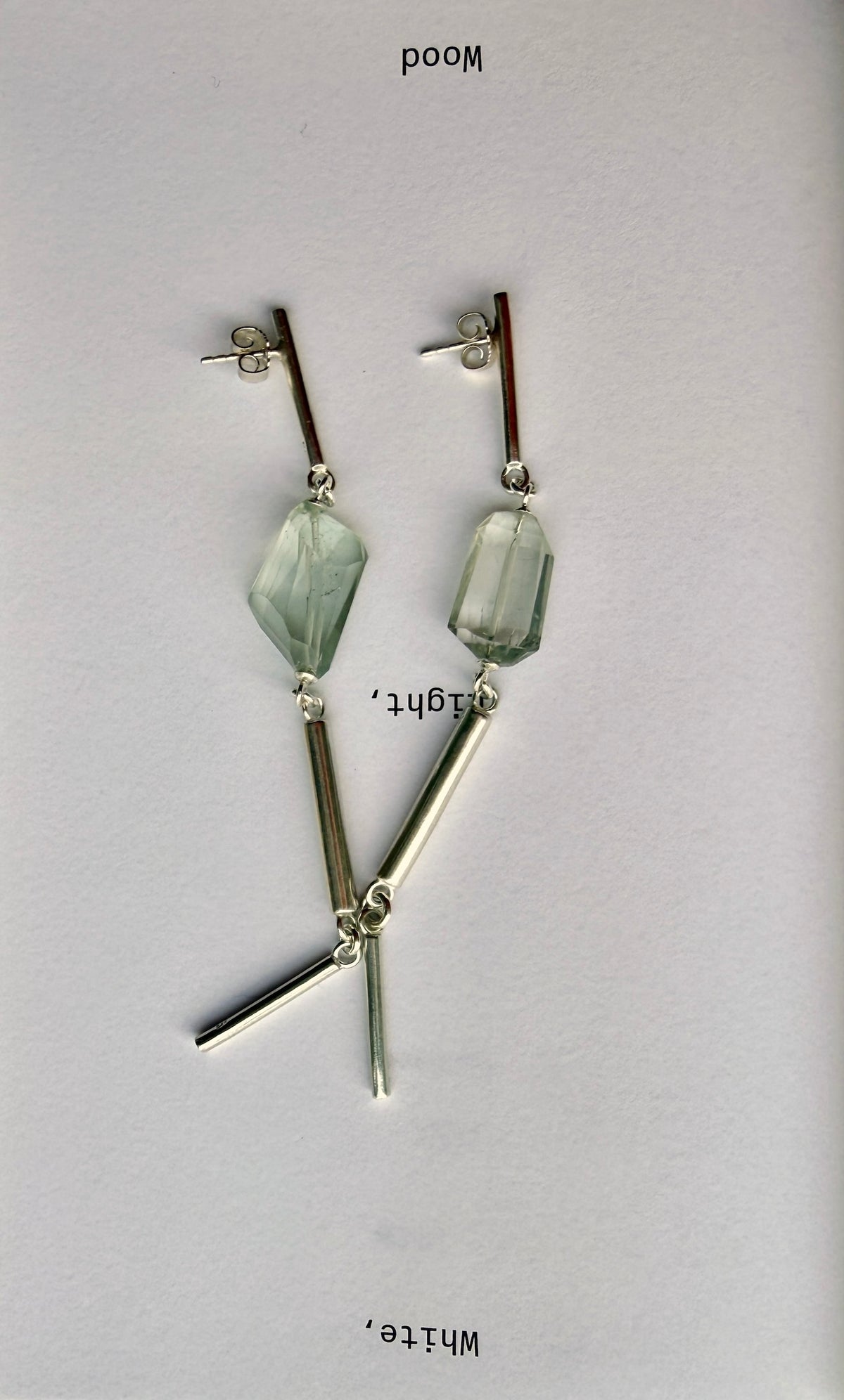 Ohrringe Ice Princces | hellgrüner Quarz & Sterling Silber