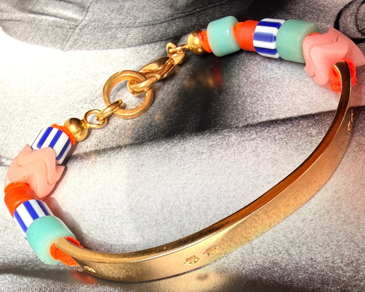 Armband mit bunten Perlen von Chaingang aus dem Atelier in München