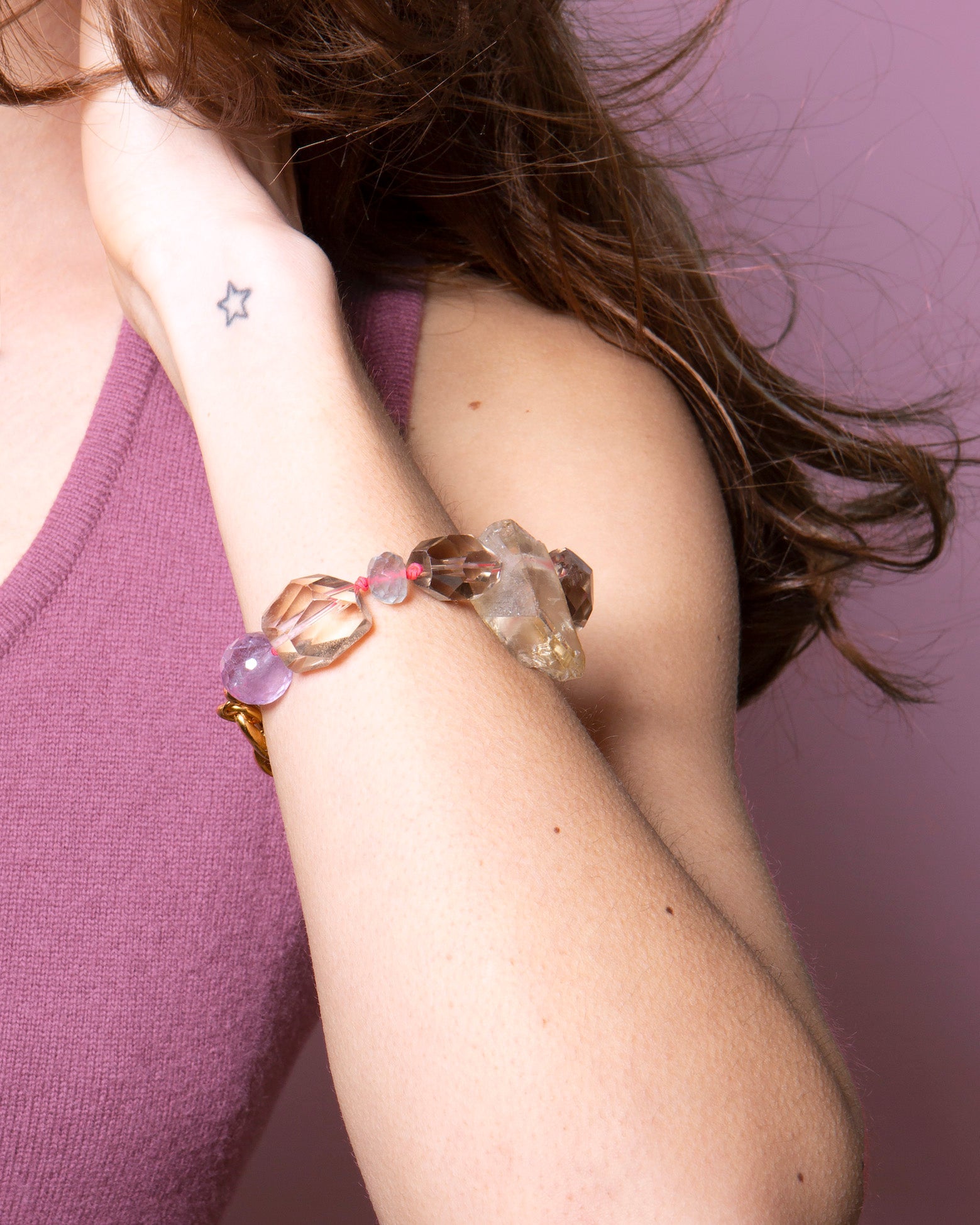 Armband Satement Edelsteine Chaingang