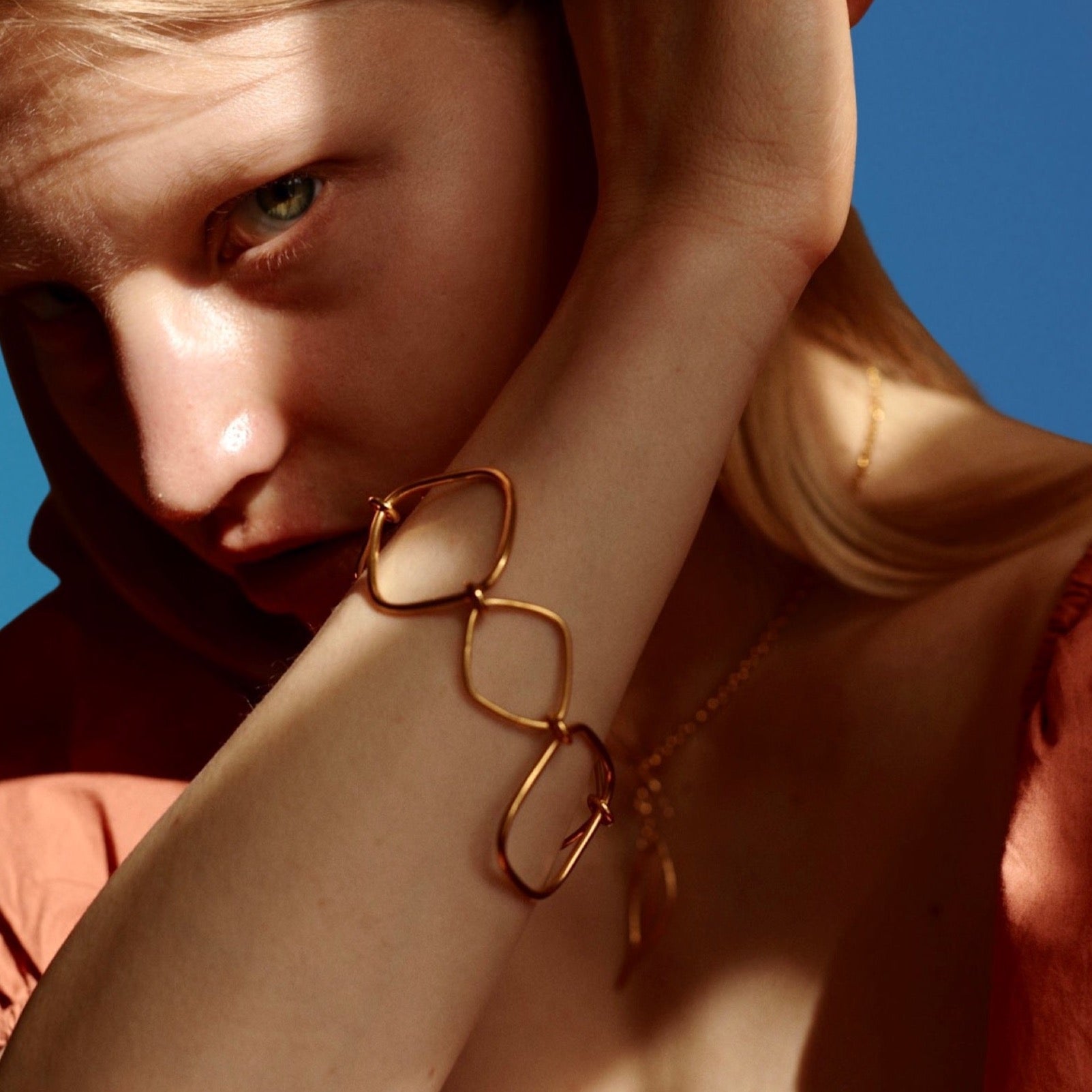 chaingang trapez armband gold