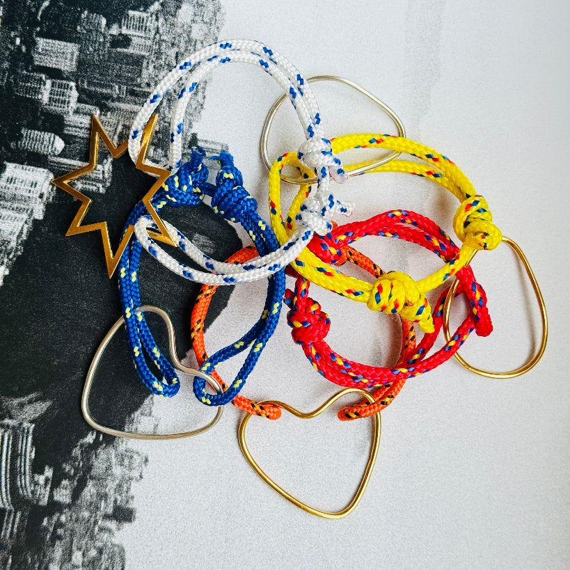 Armband Meer Chaingang bunt in silber und in gold