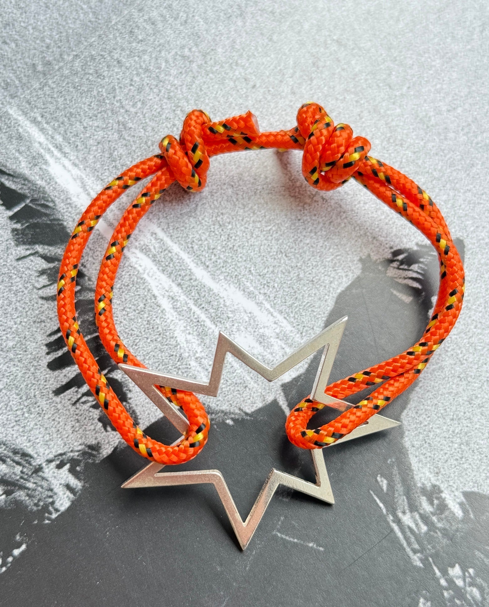 Armband rot Stern silber