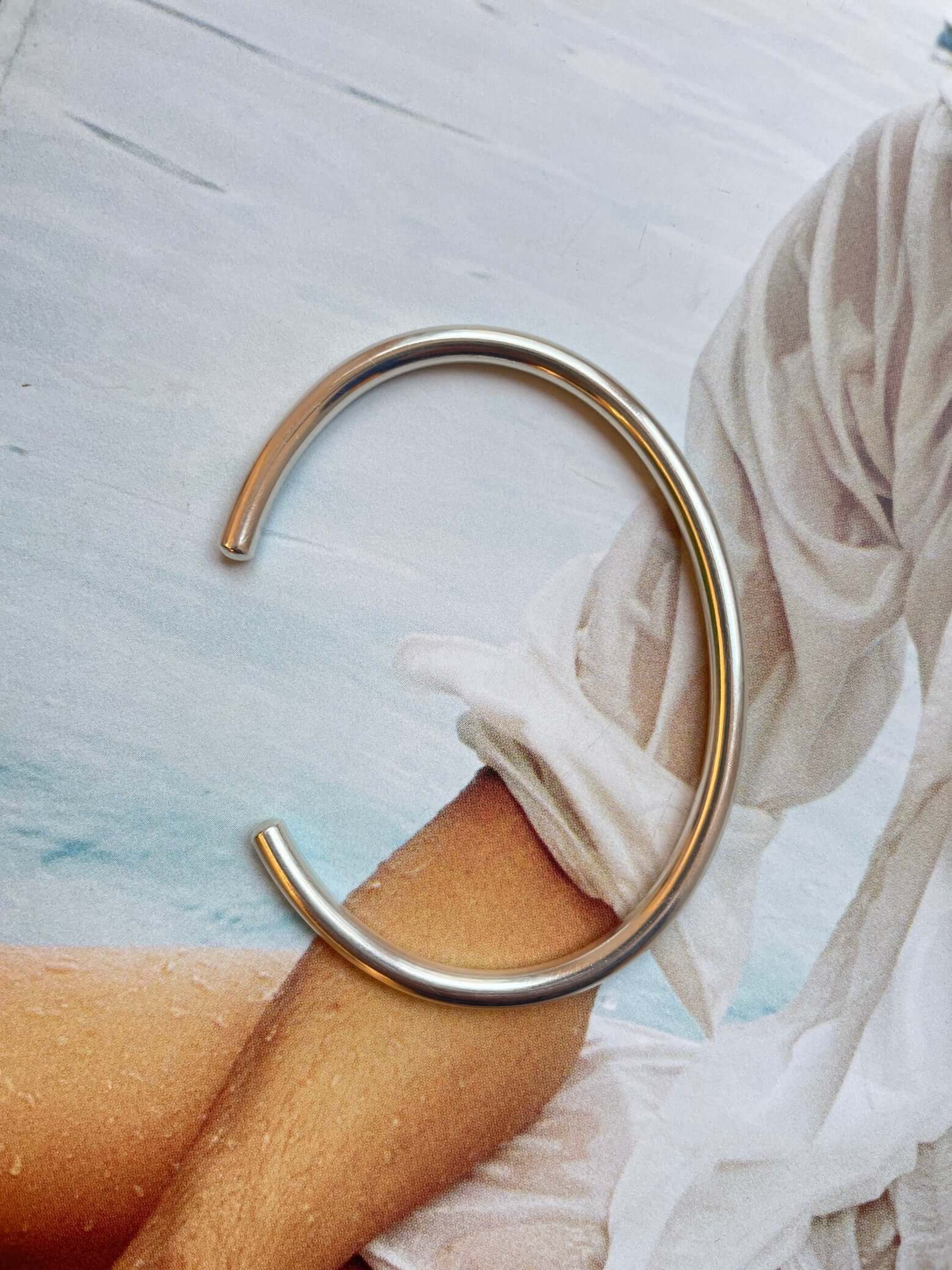 Armreif aus massivem sterling Silber für männer und frauen