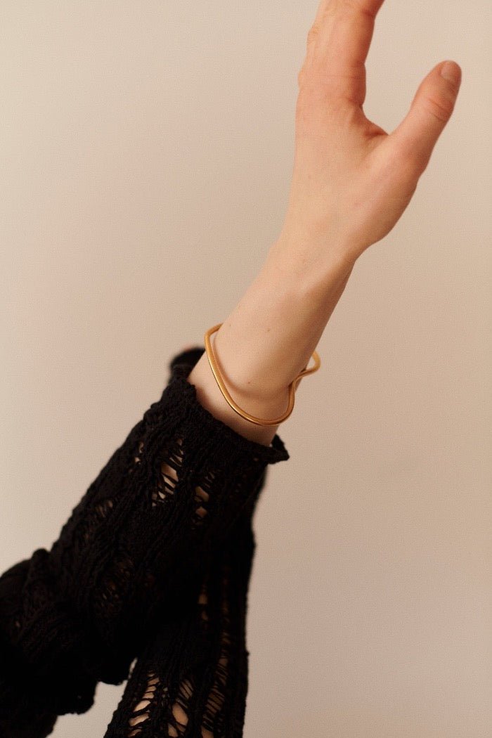 Armreif Gold Minimalistisch Chaingang