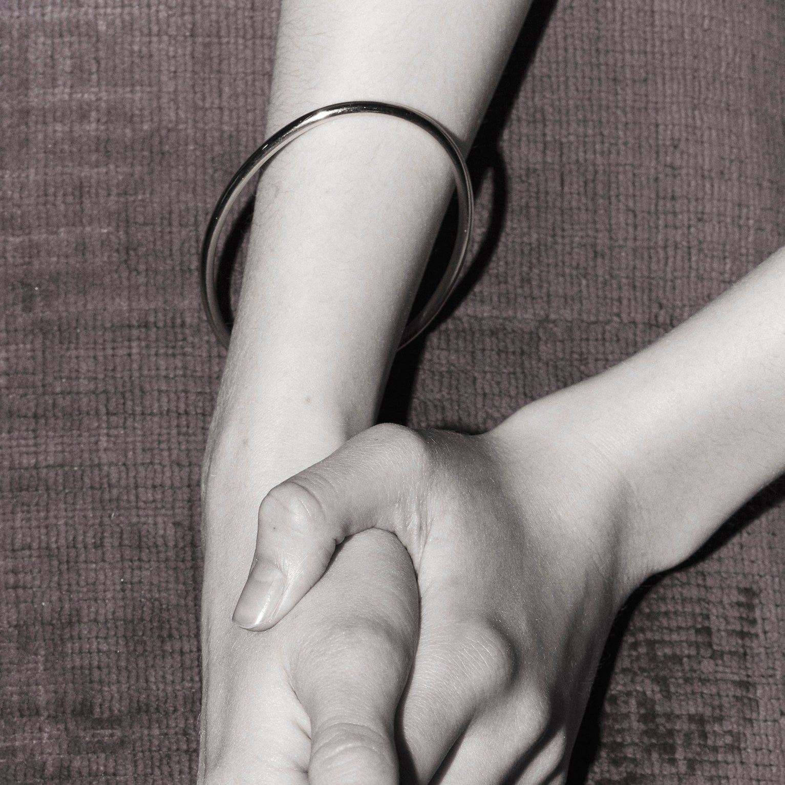 Armreif Silber Oval Chaingang