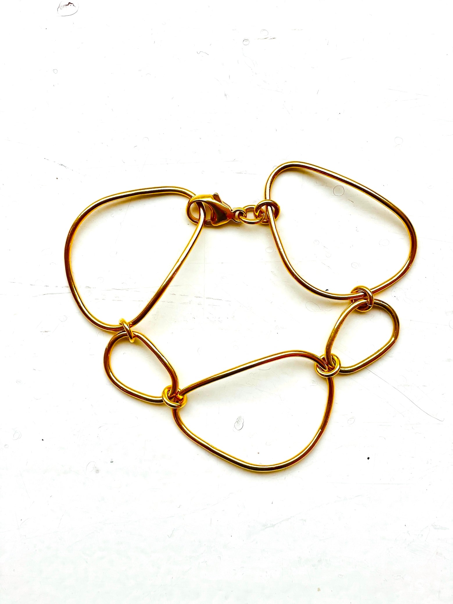 Armband Gold modern Chaingang