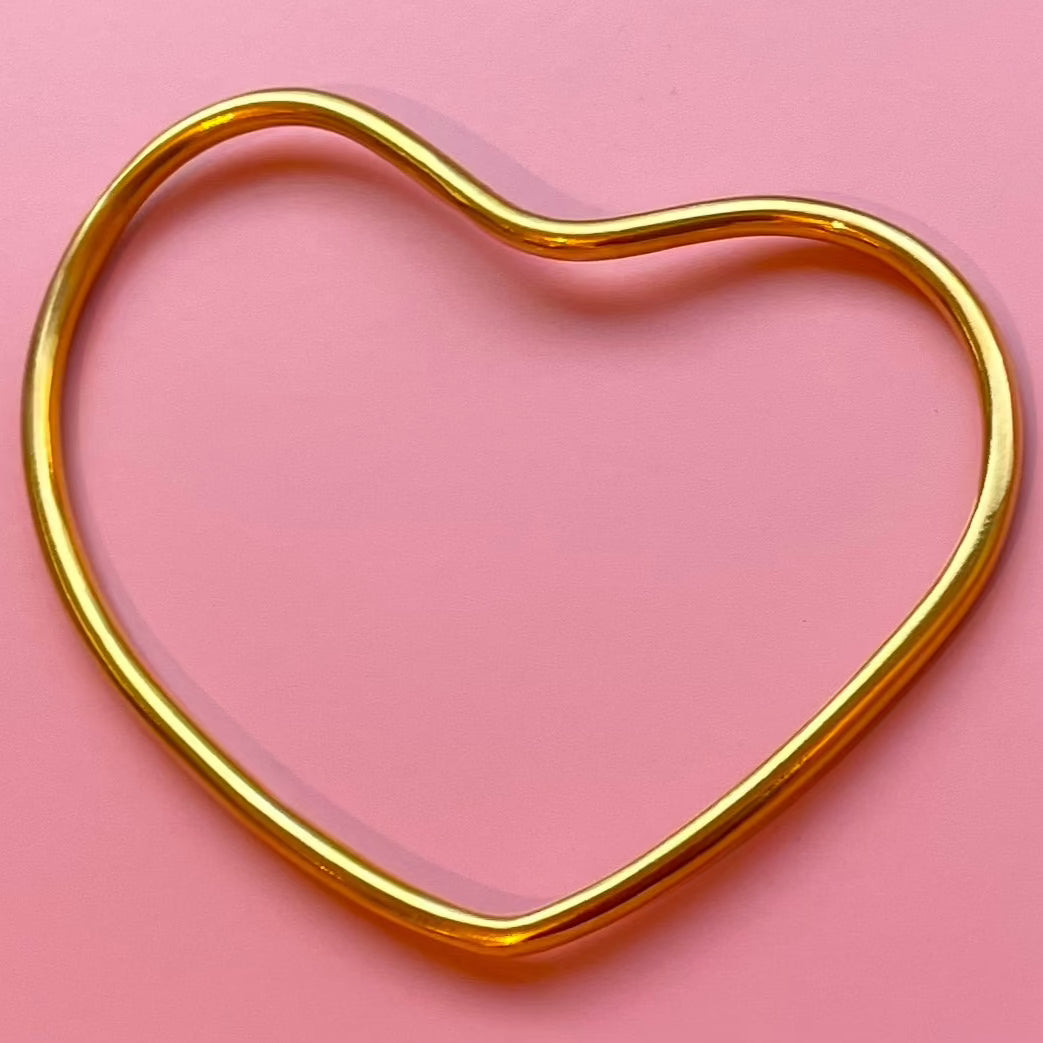 Armreif Gold Herz Chaingang 