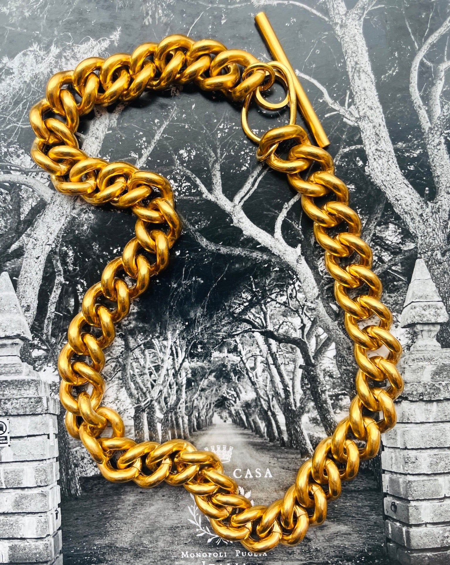 Halskette Gold Panzerkette Chaingang