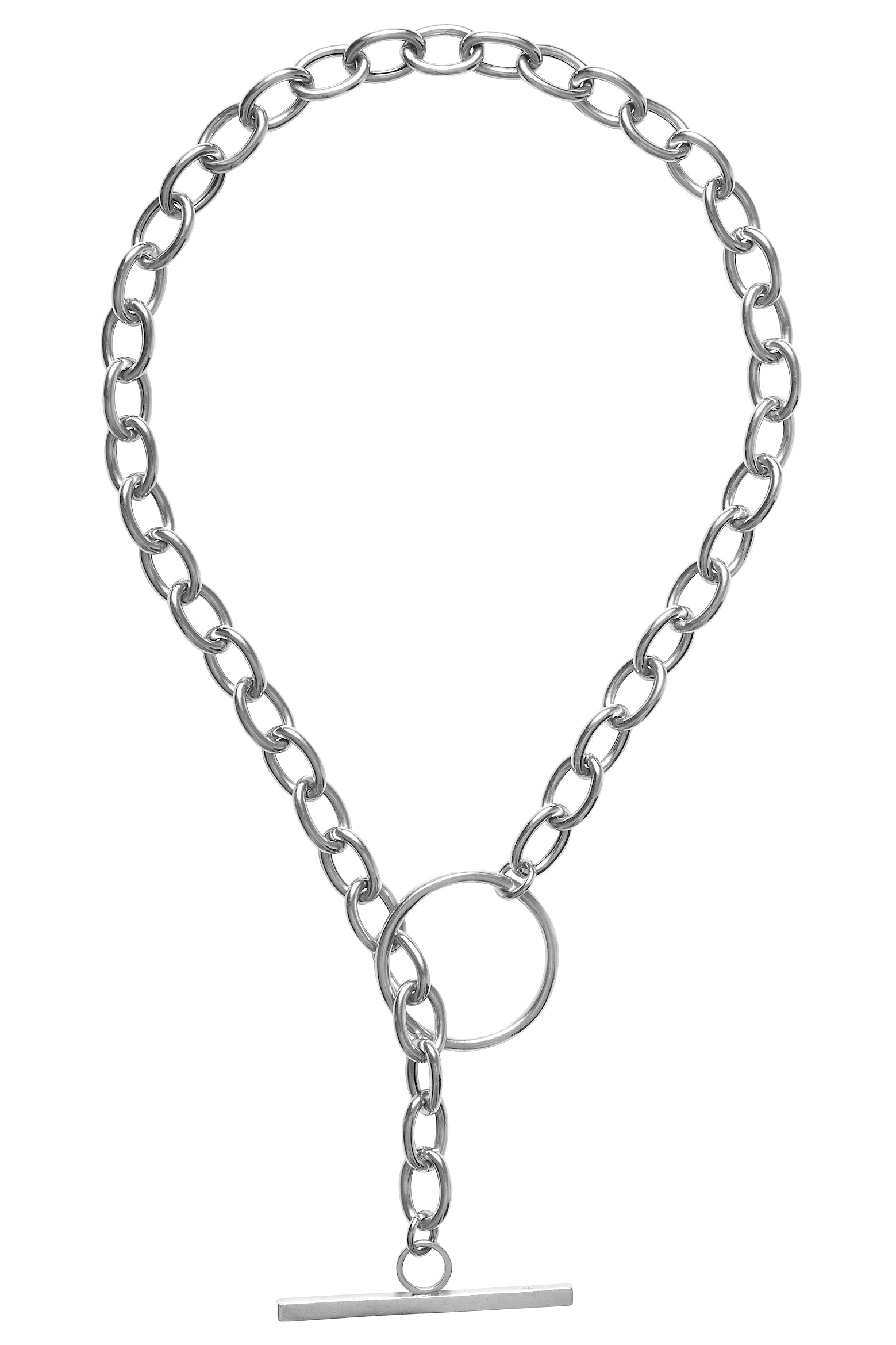 Halskette Colier Silber Massiv Chunky Statement Chaingang 