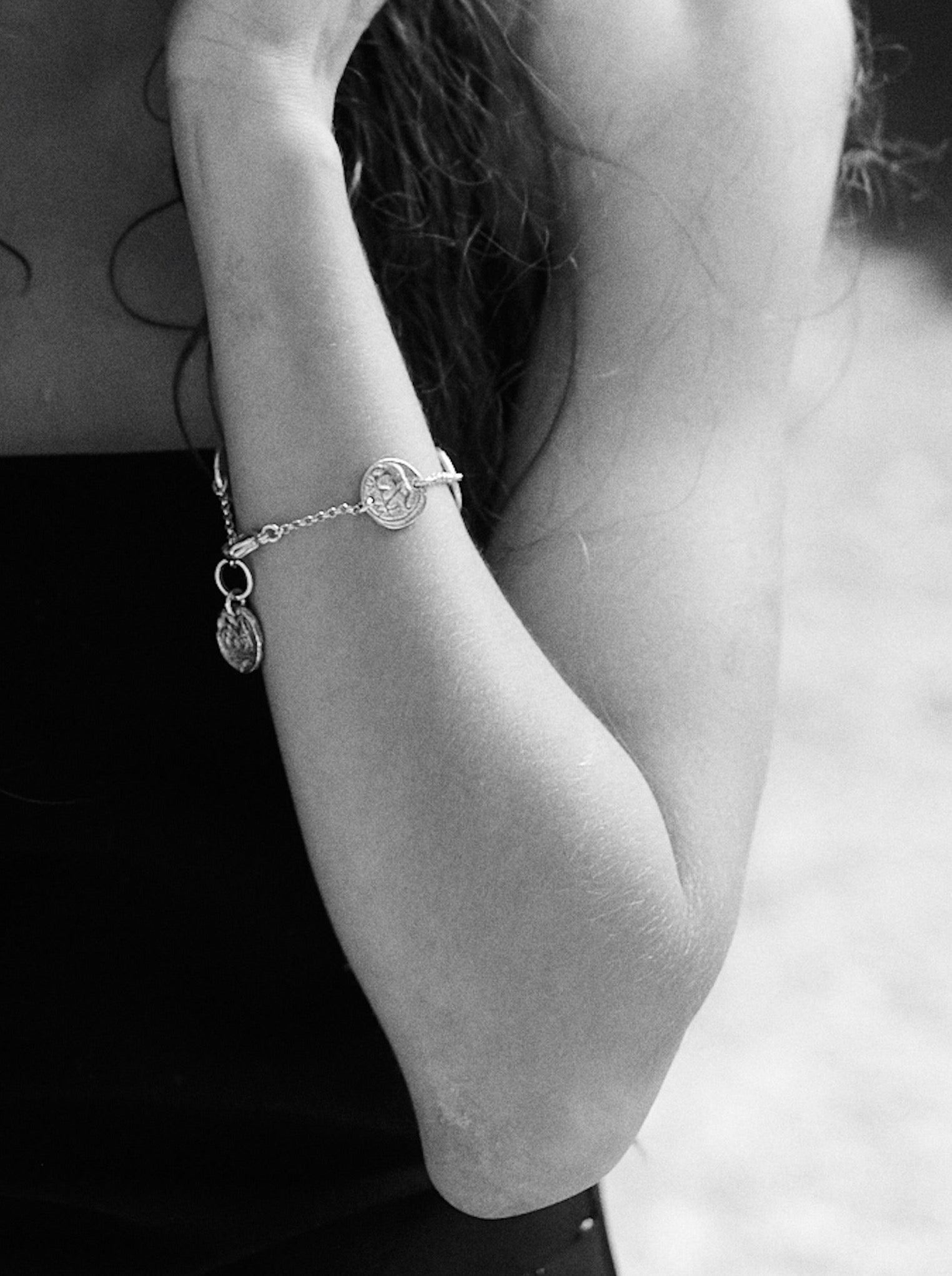 chaingang armband ostia münzen silber