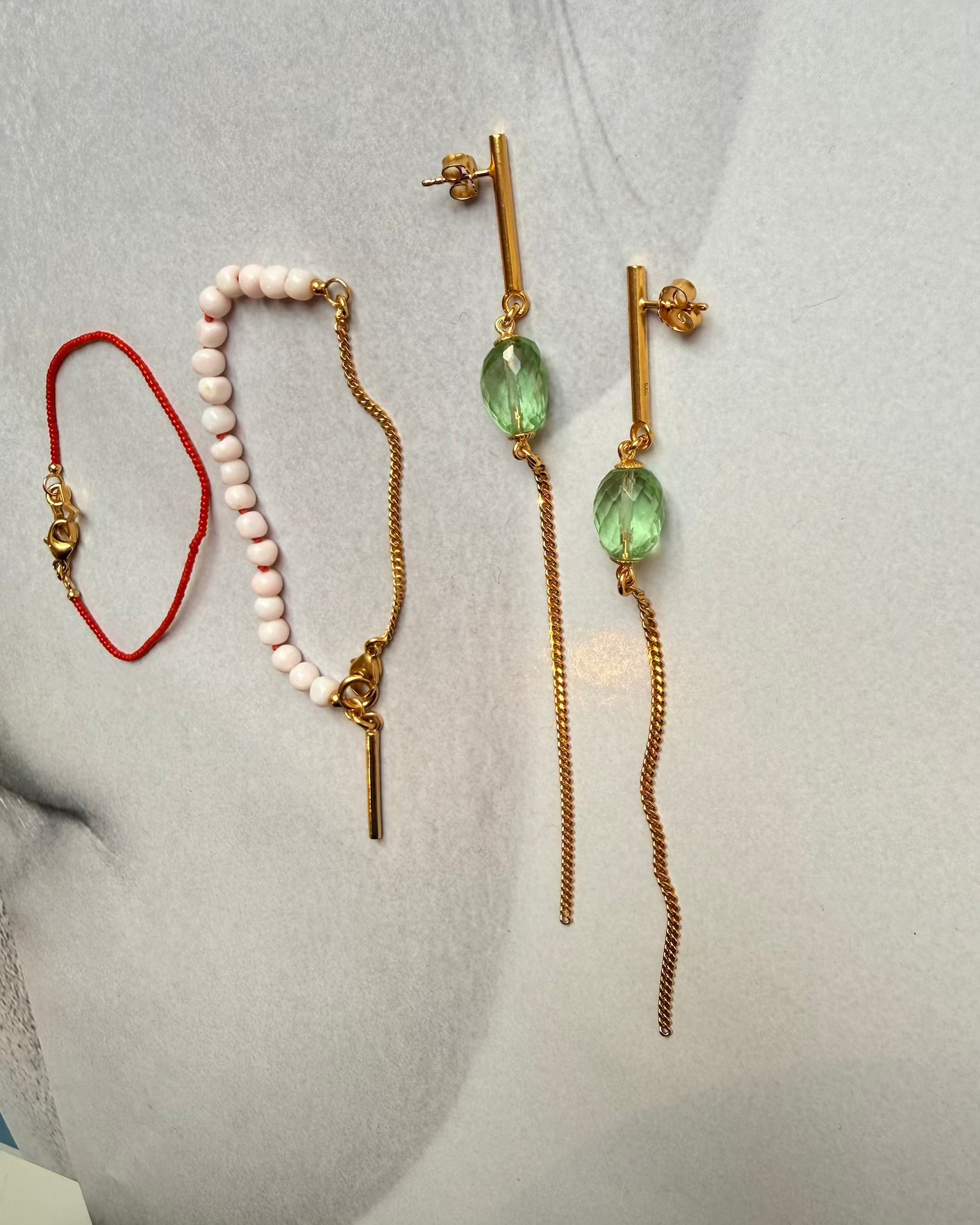 schmuck von chaingang armbänder und ohrringe, Gooseberry, handgemacht in München