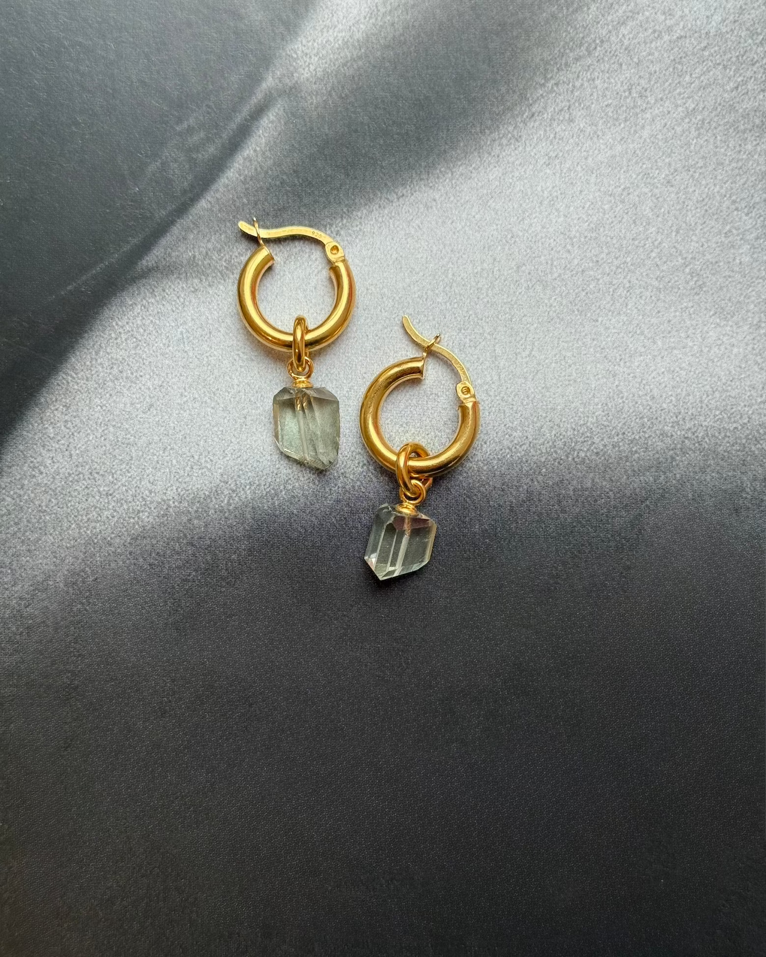 kleine ohrringe amethyst gold chaingang