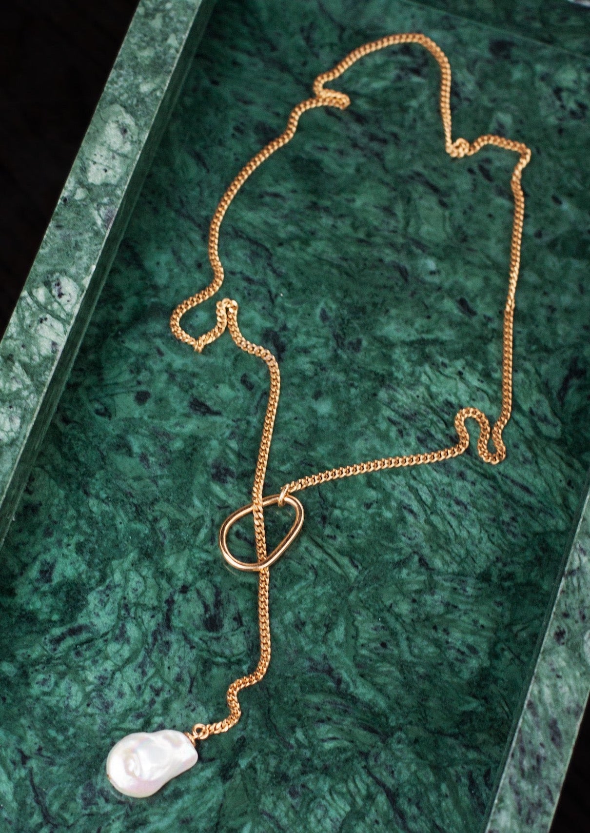 chaingang halskette gold perle