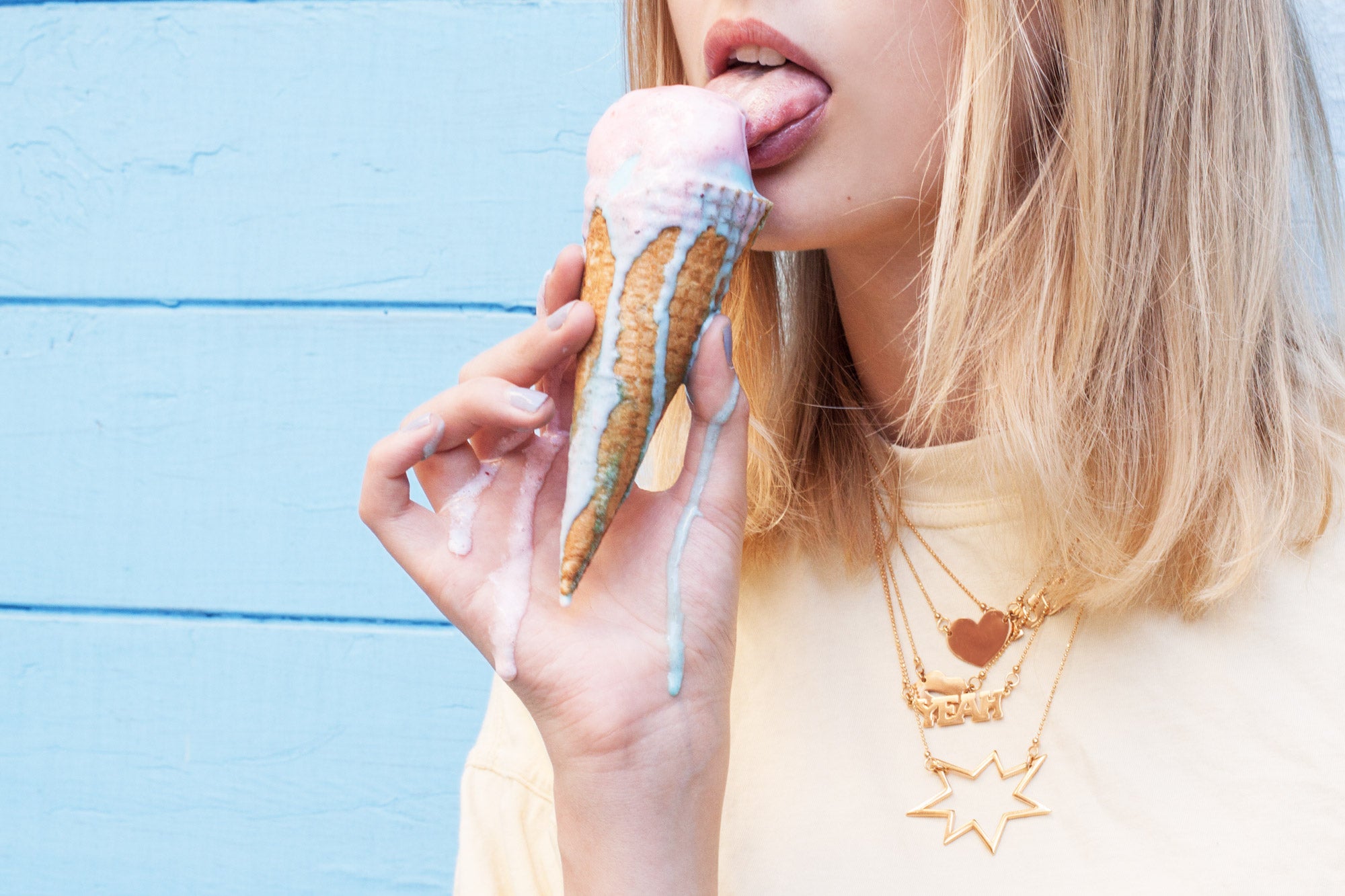 chaingang Halsketten layering gold