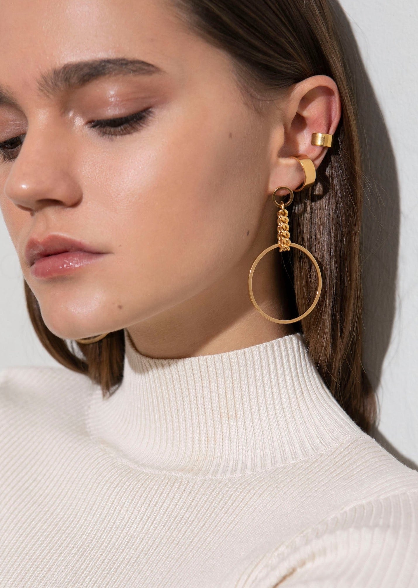 chaingang ohrringe cool gold
