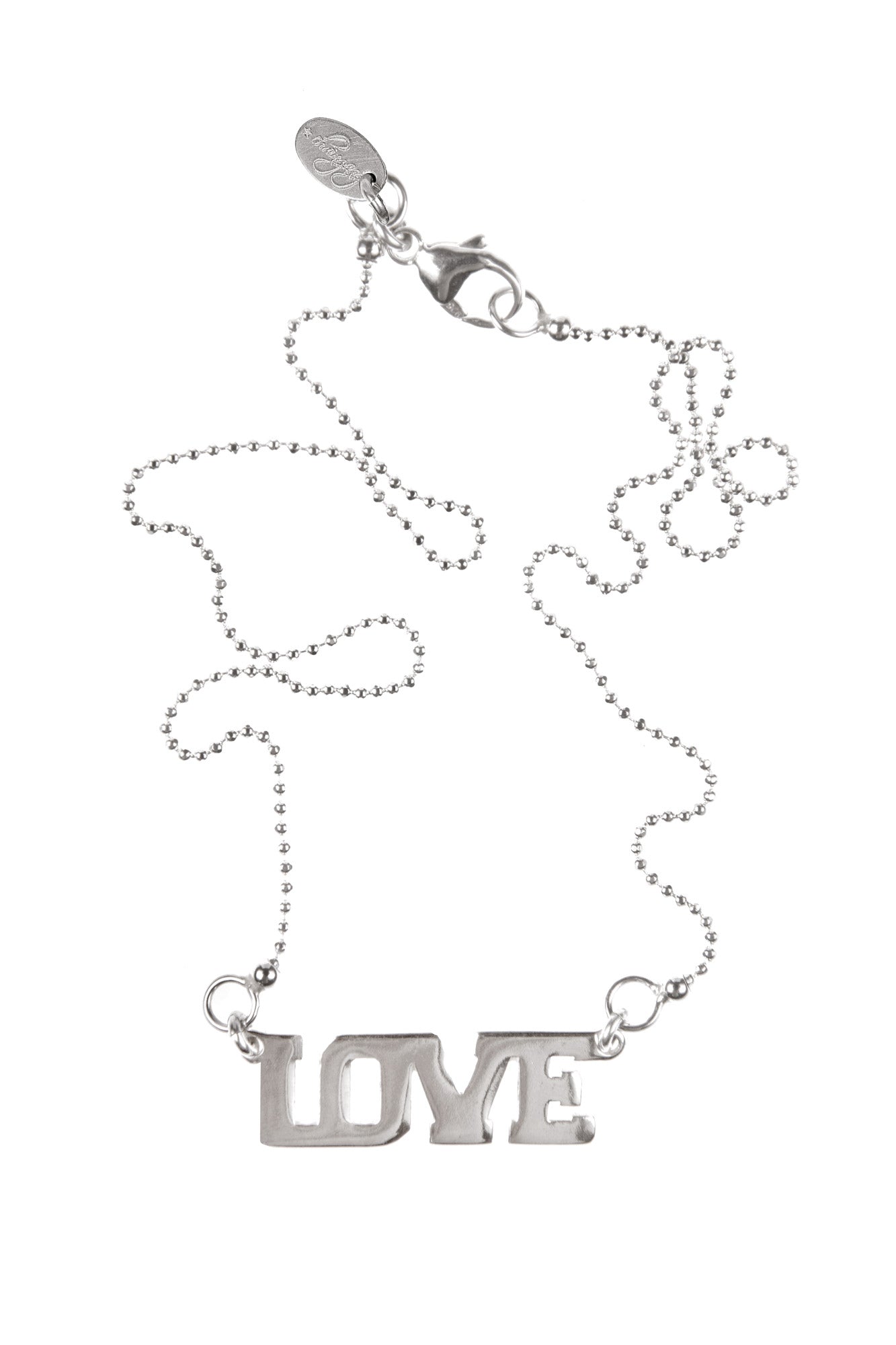 chaingang halskette love silber
