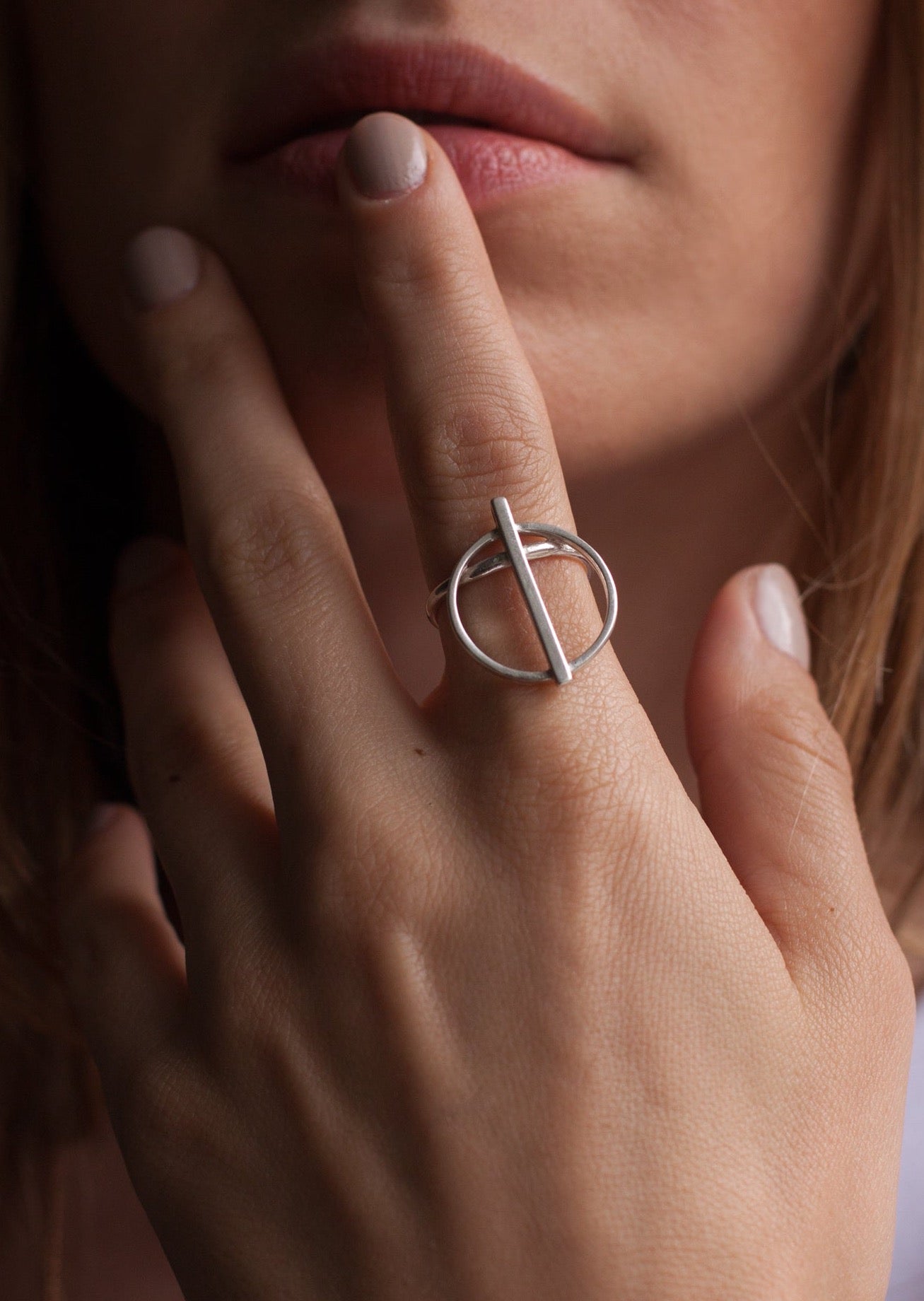 chaingang ring schlicht silber