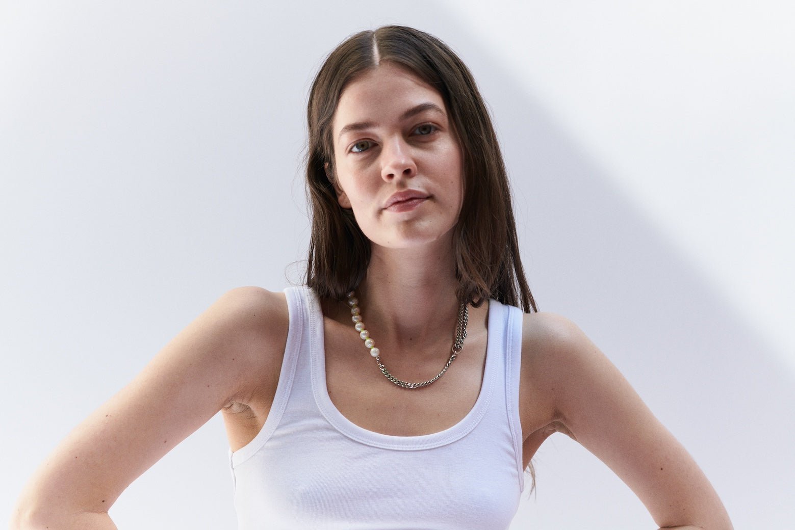 chaingang collier Freshwater Panzerkette perlen