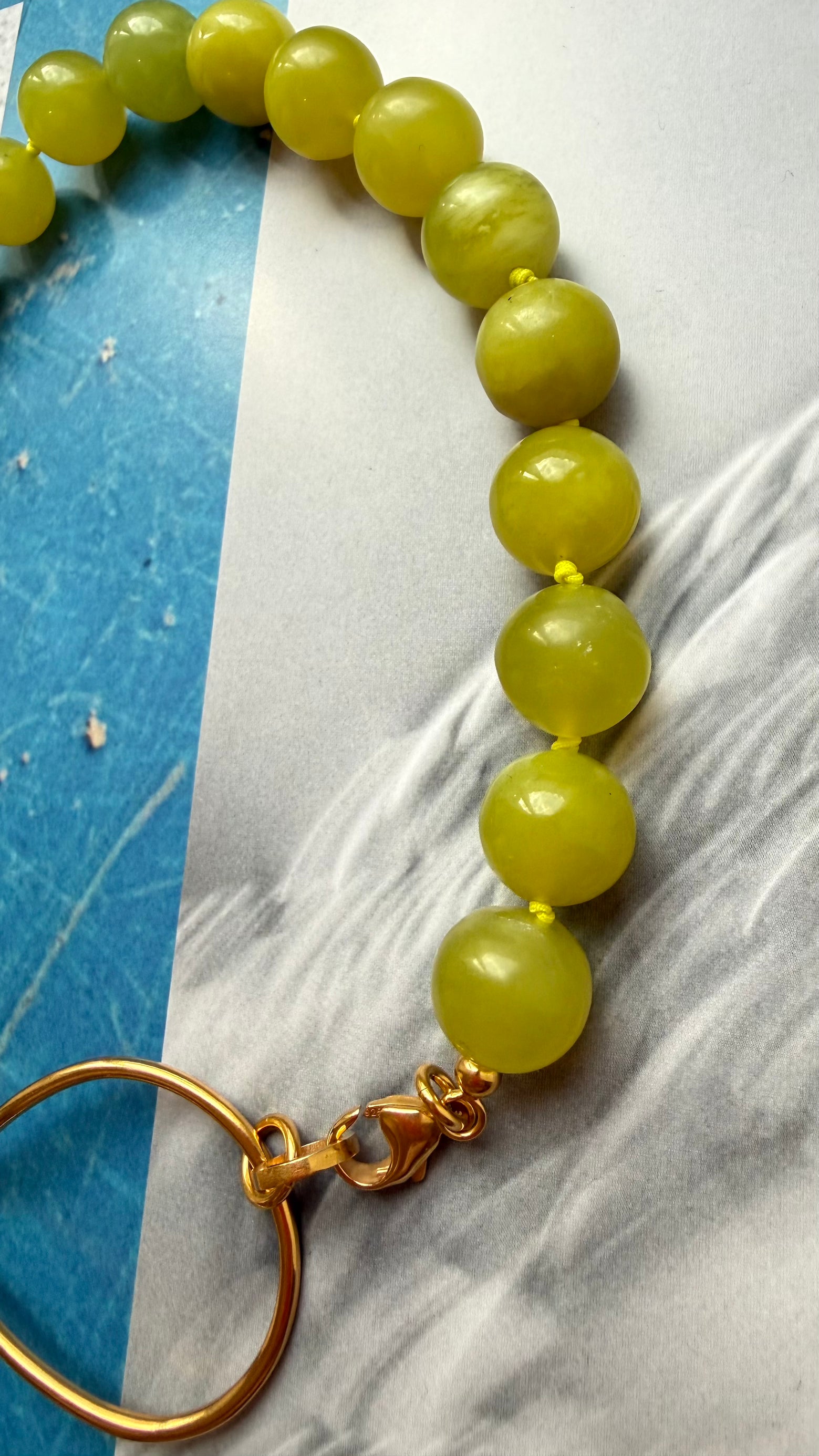 collier jady korea grüne jade chaingang