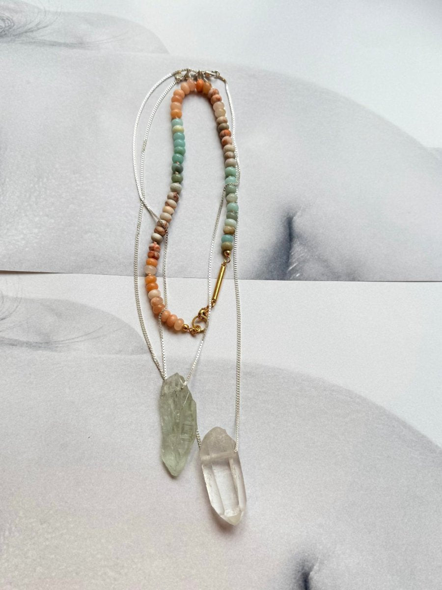 edelstein halsketten und collier sunray chaingang 