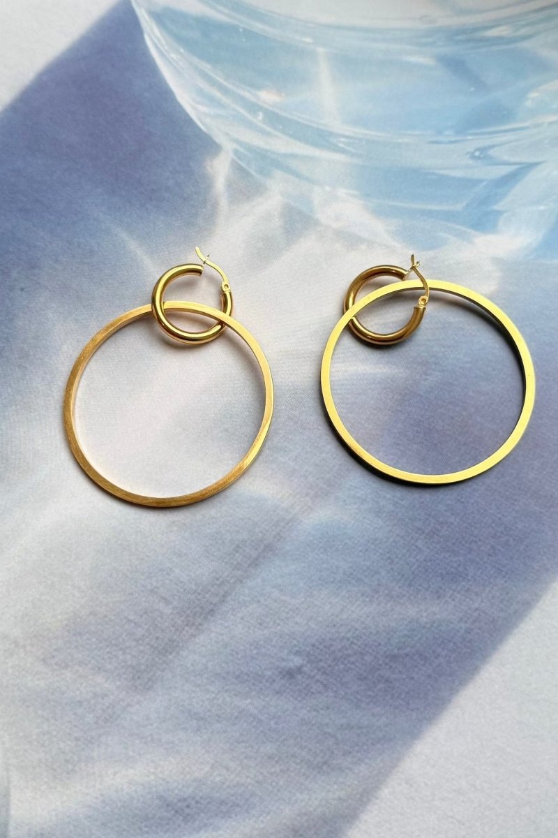 creolen loupine gold chaingang fünf zentimeter durchmesser