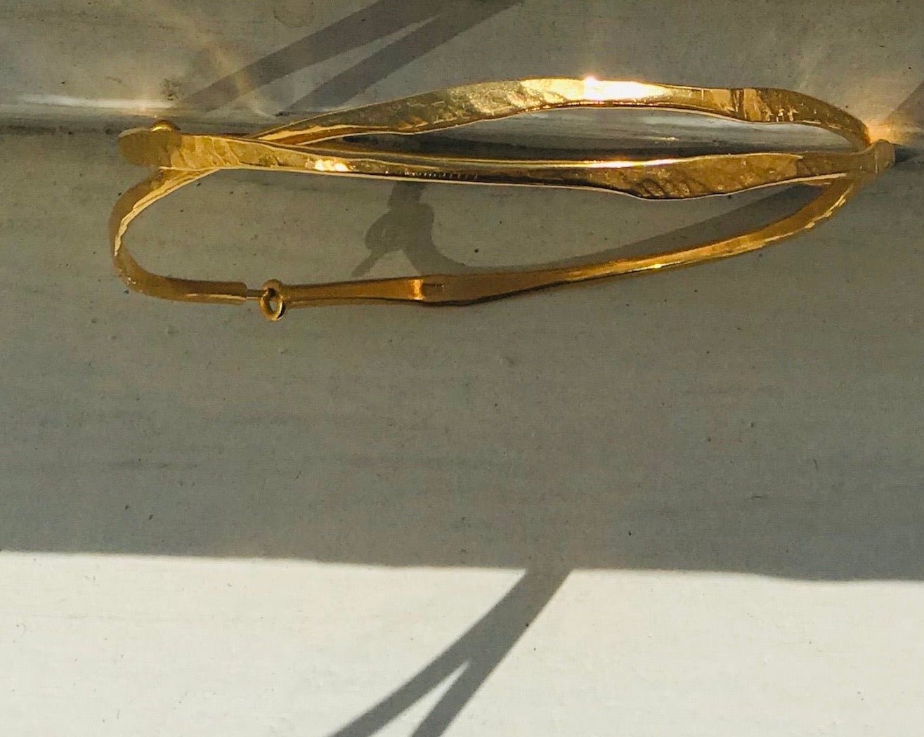 chaingang Creolen No.6 gehämmert gold 6cm