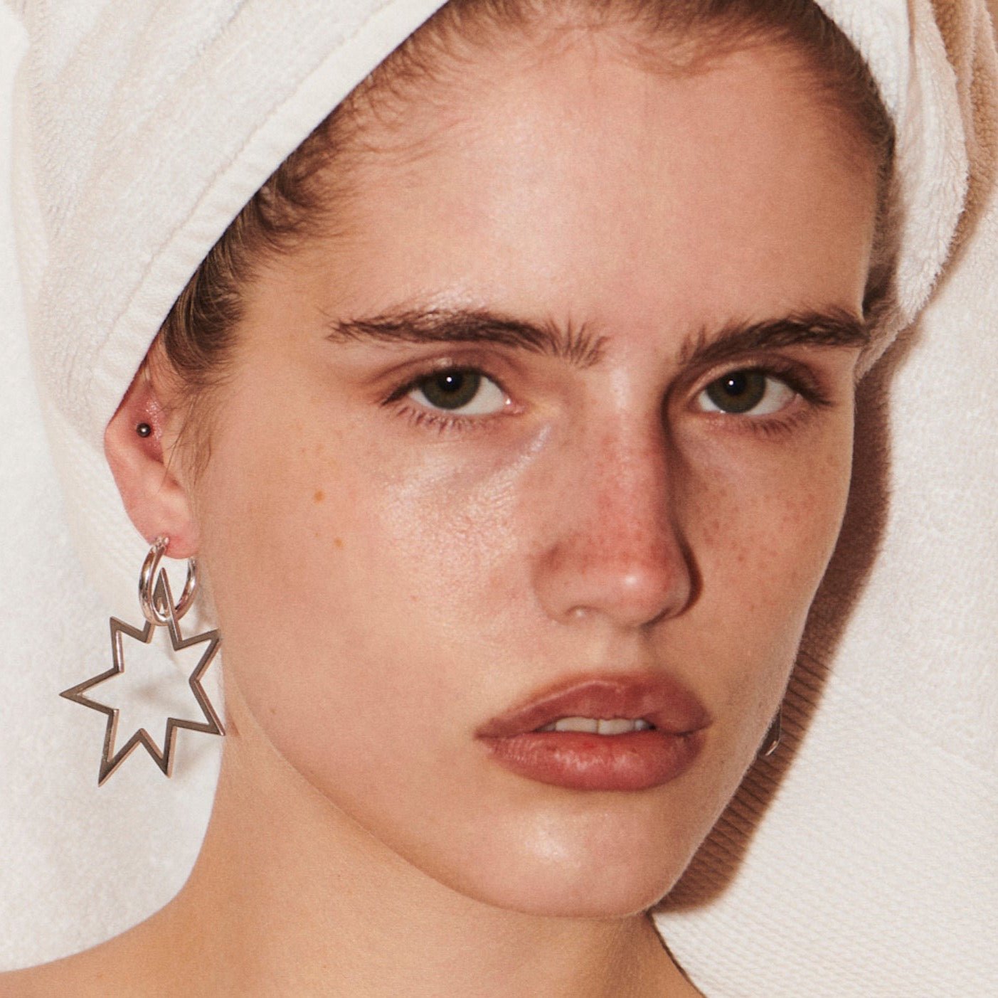 Ohrringe Stern Silber Chaingang