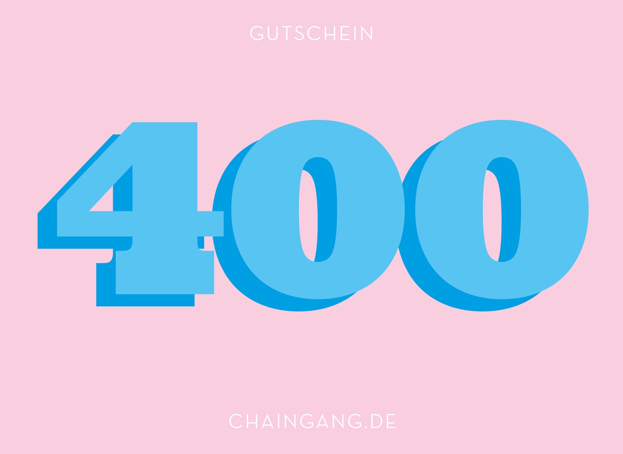 Schmuck Gutschein 400 Euro Chaingang