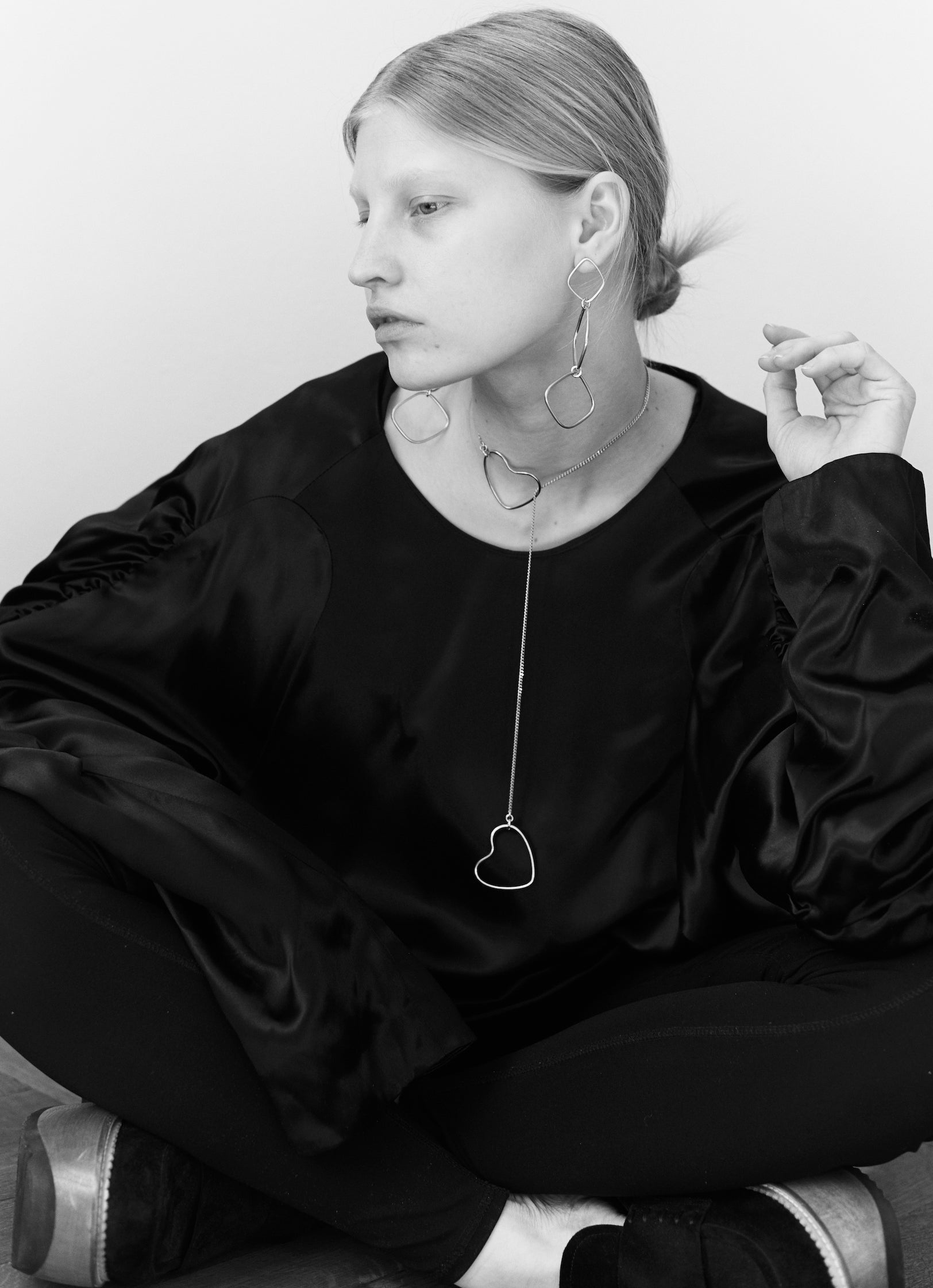 chaingang Amore halskette zwei herzen silber