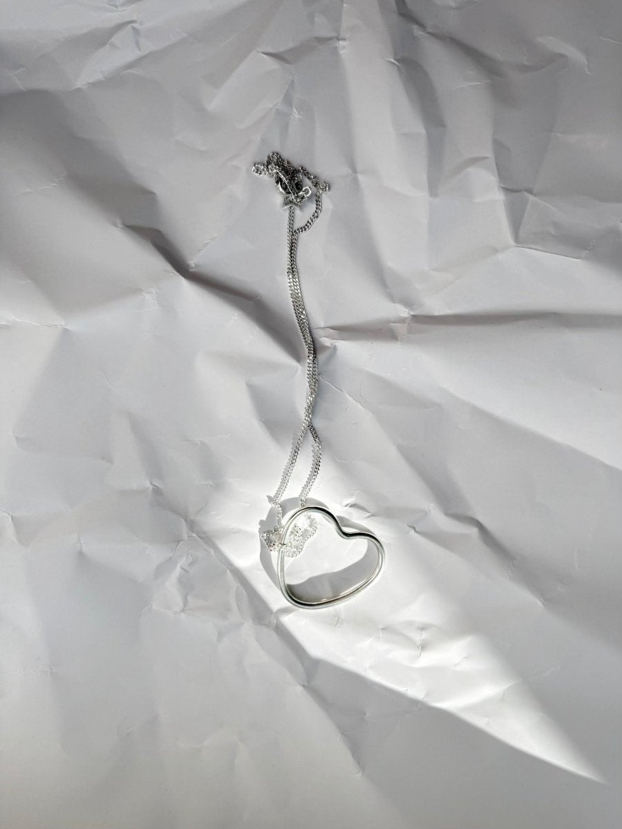 Herz Kette aus Sterling Silber, von Hand gefertigt in München von Chaingang
