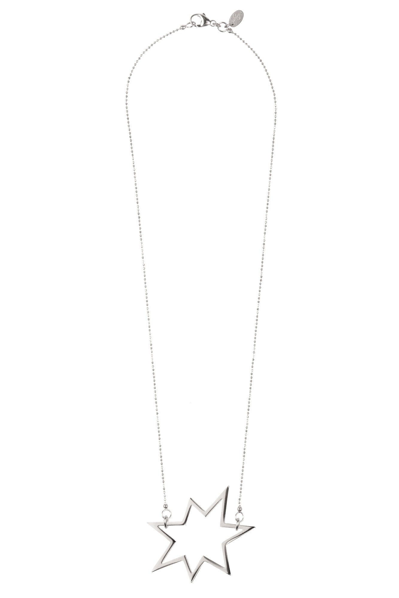 Halskette Silber Stern Anhänger Chaingang