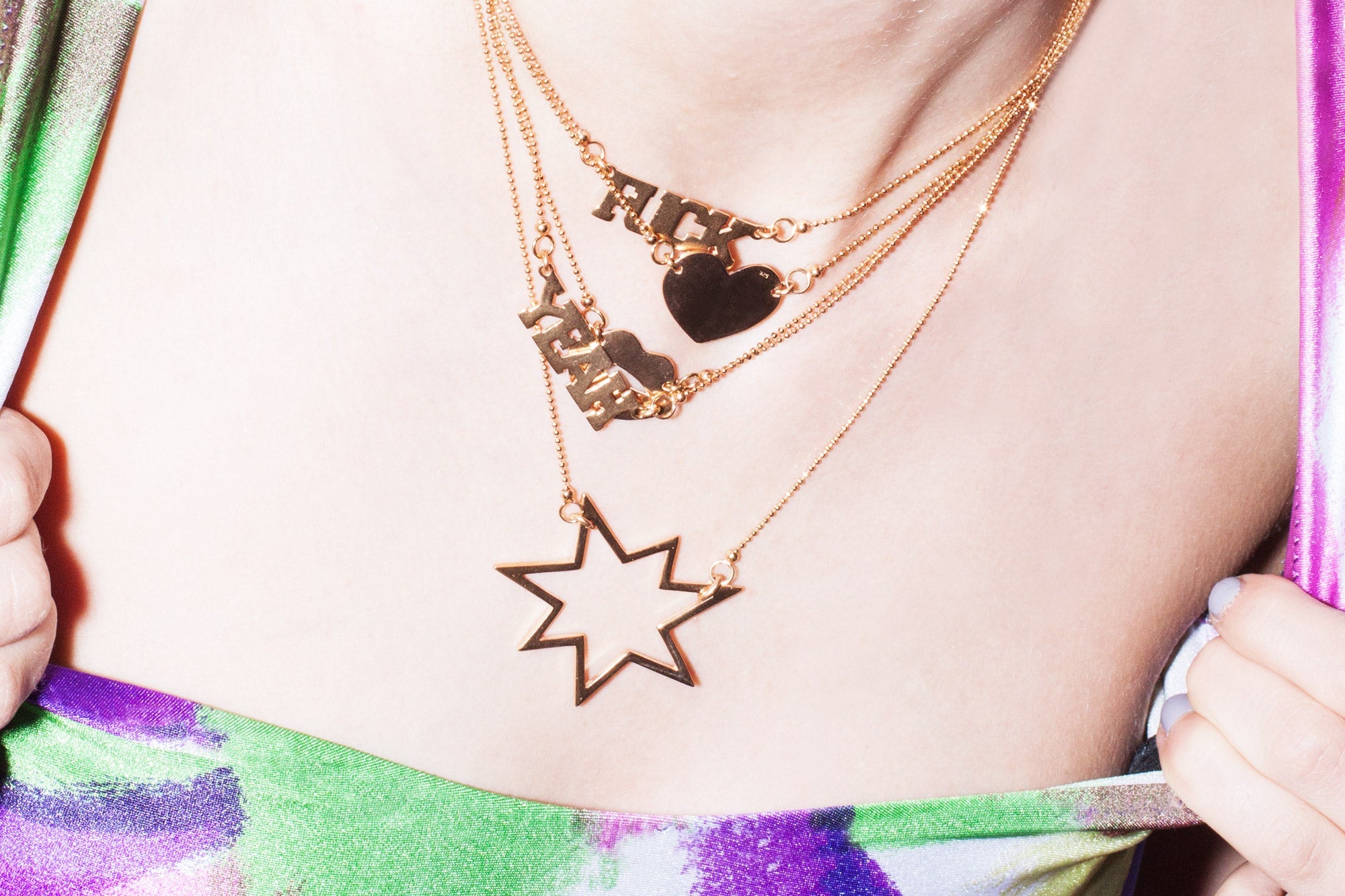 chaingang zarte Halsketten mit Worten