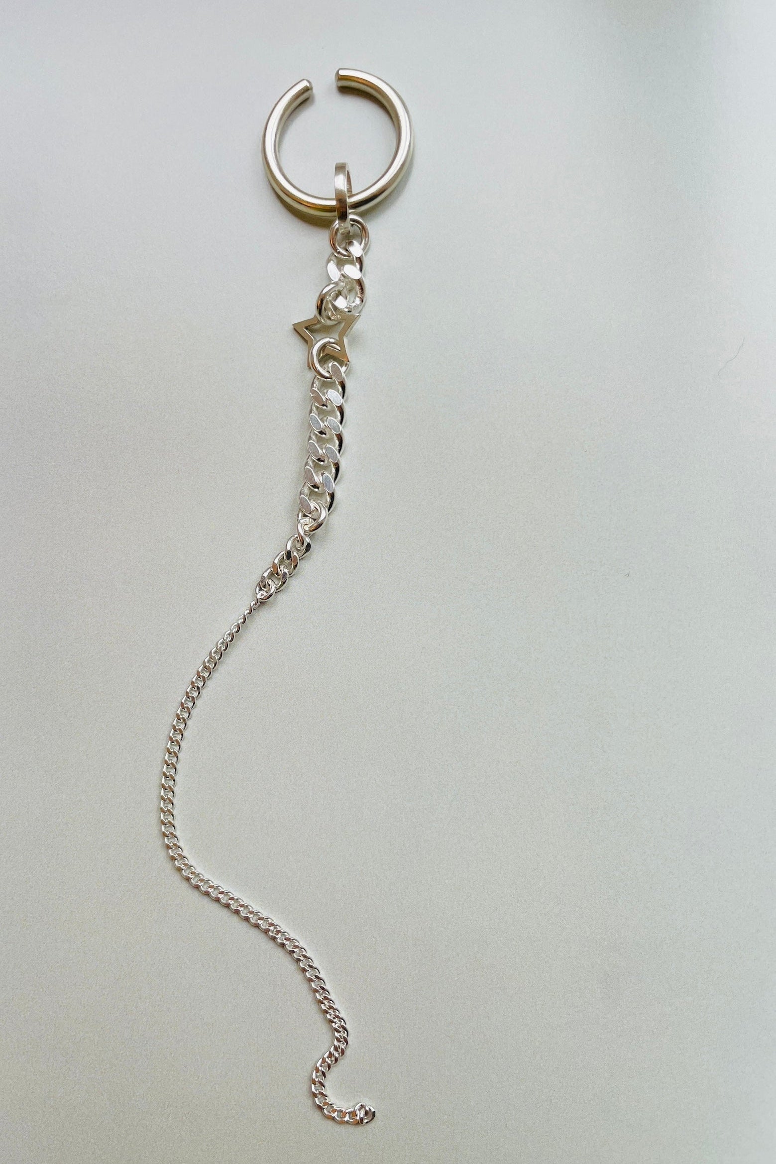 chaingang ear cuff Disco Sterlingsilber