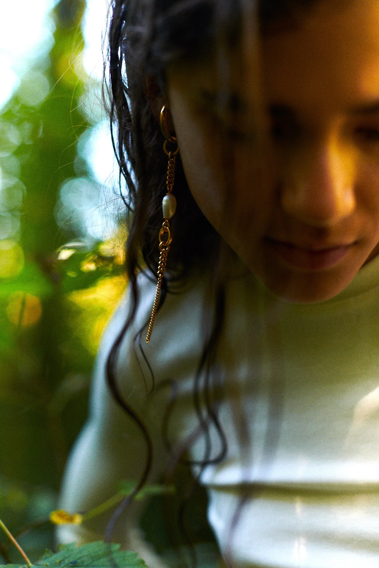 chaingang mono Ear cuff Margeaux Gold Perle