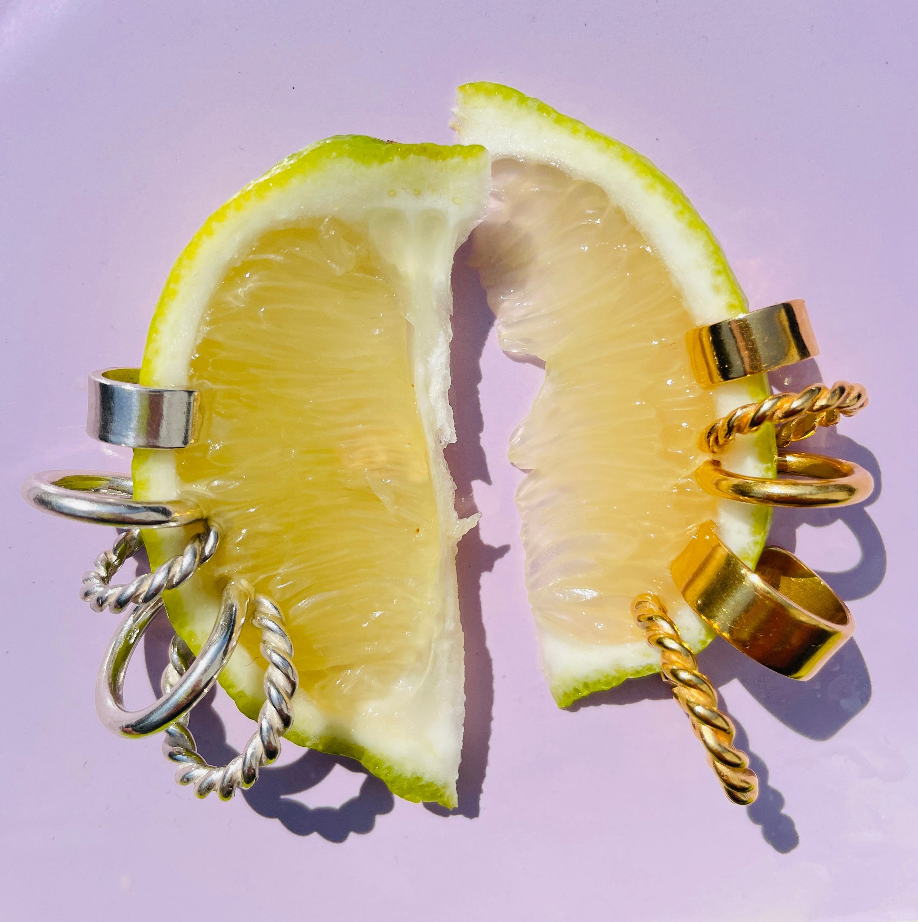 Mono Ear cuff Marni von chaingang aus München, handgemacht in gold und silber