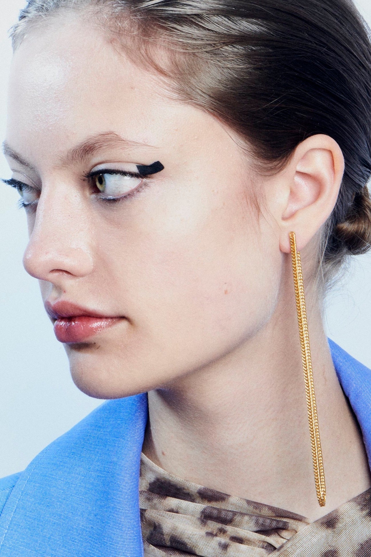 Mono ohrring Gold Chaingang