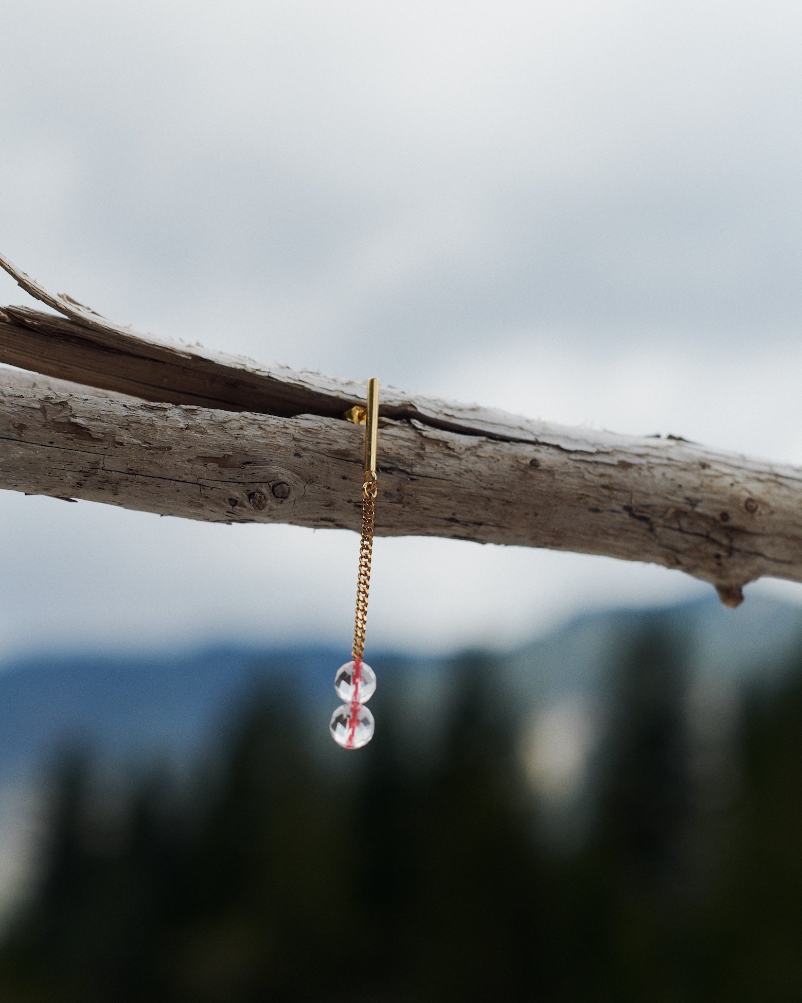 chaingang Ohrringe  Bergkristall