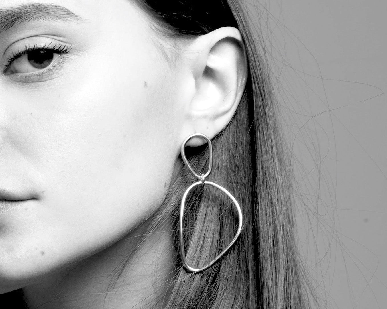 chaingang ohrringe silber alltag