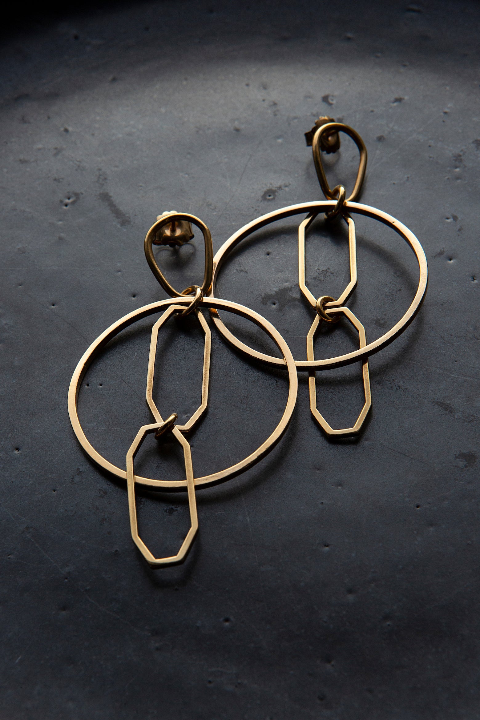 Ohrringe Gold Satement Chaingang