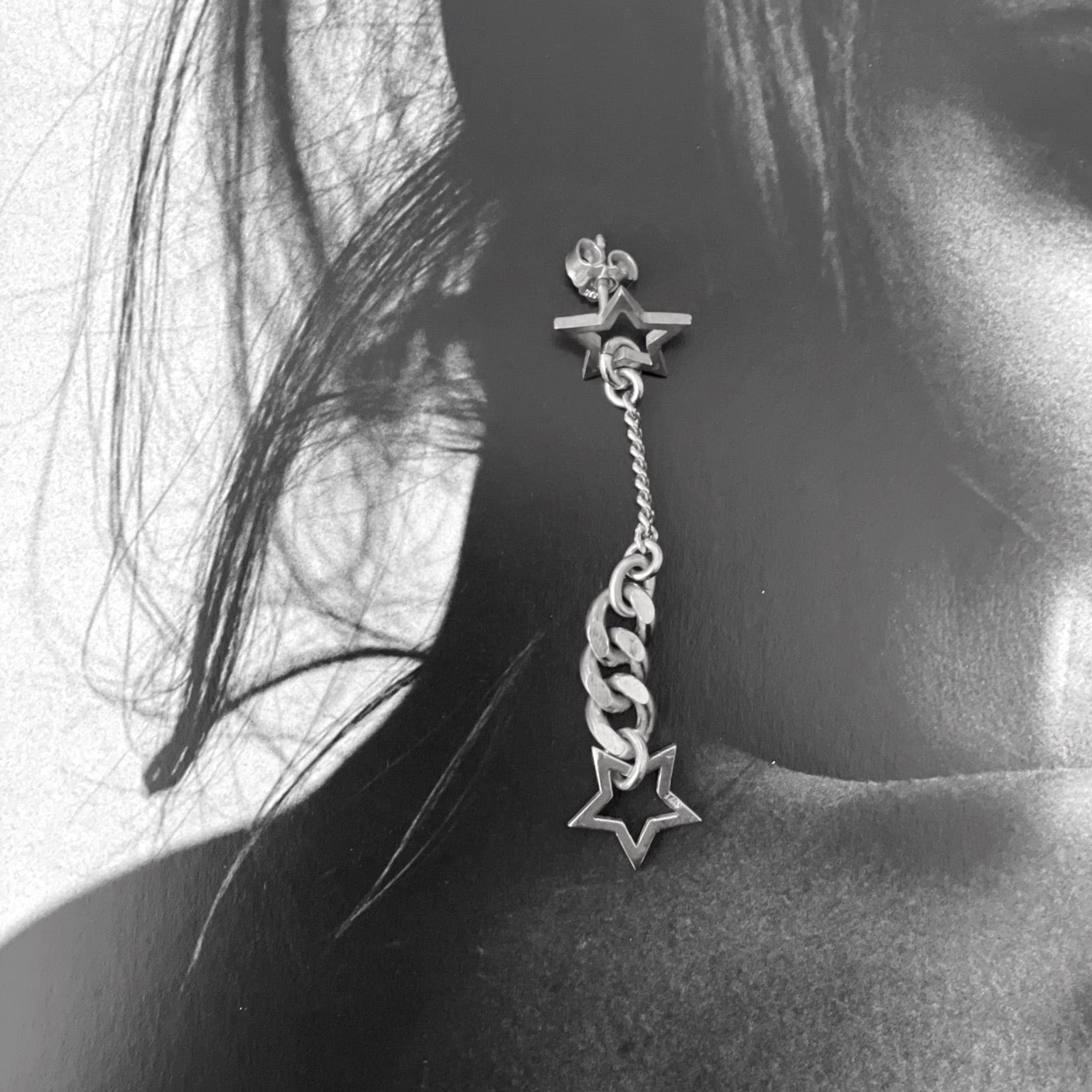 ohrring stecker lulu in 925 sterling silber mit Sternen