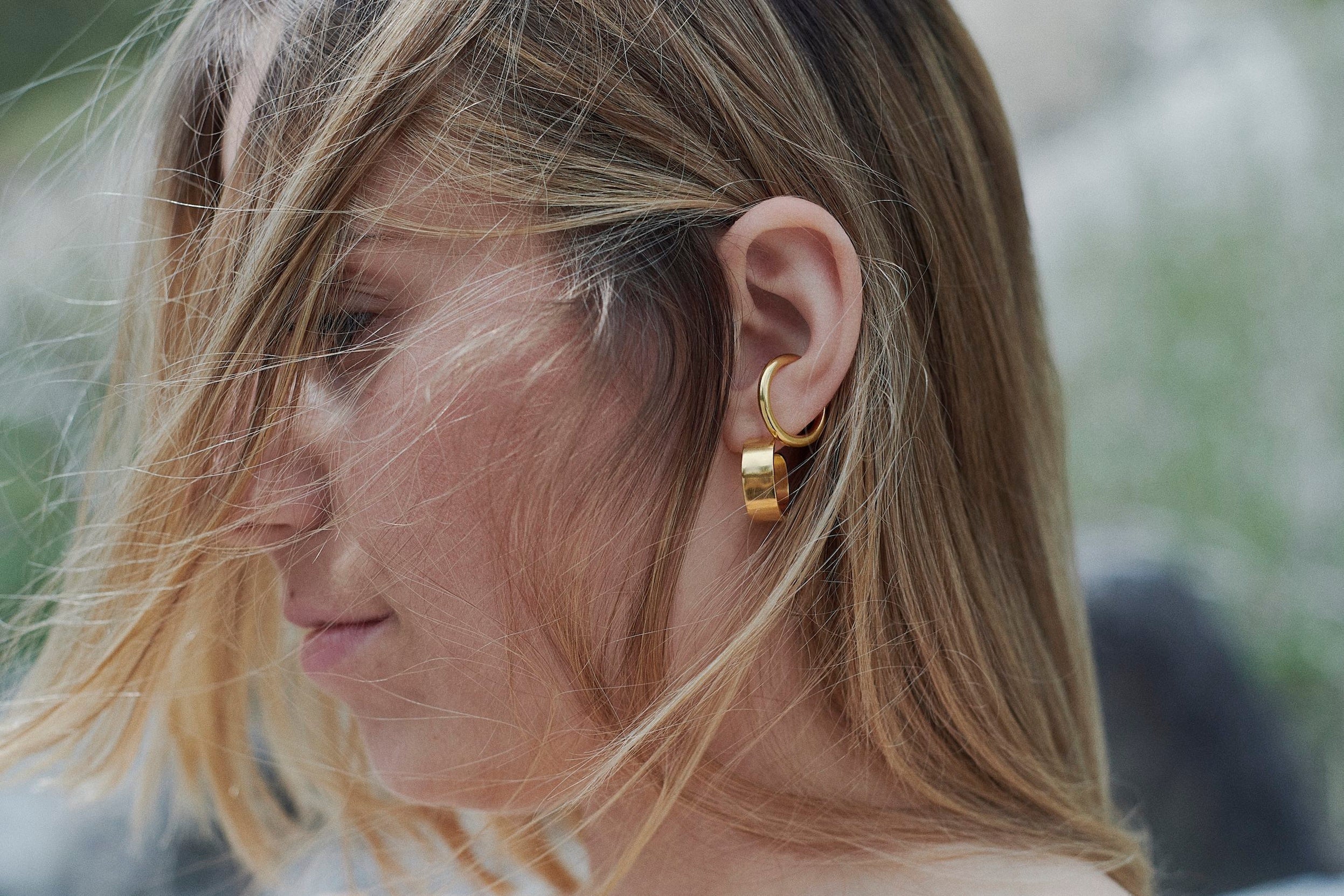 leichte Ohrringe Mallon chaingang gold