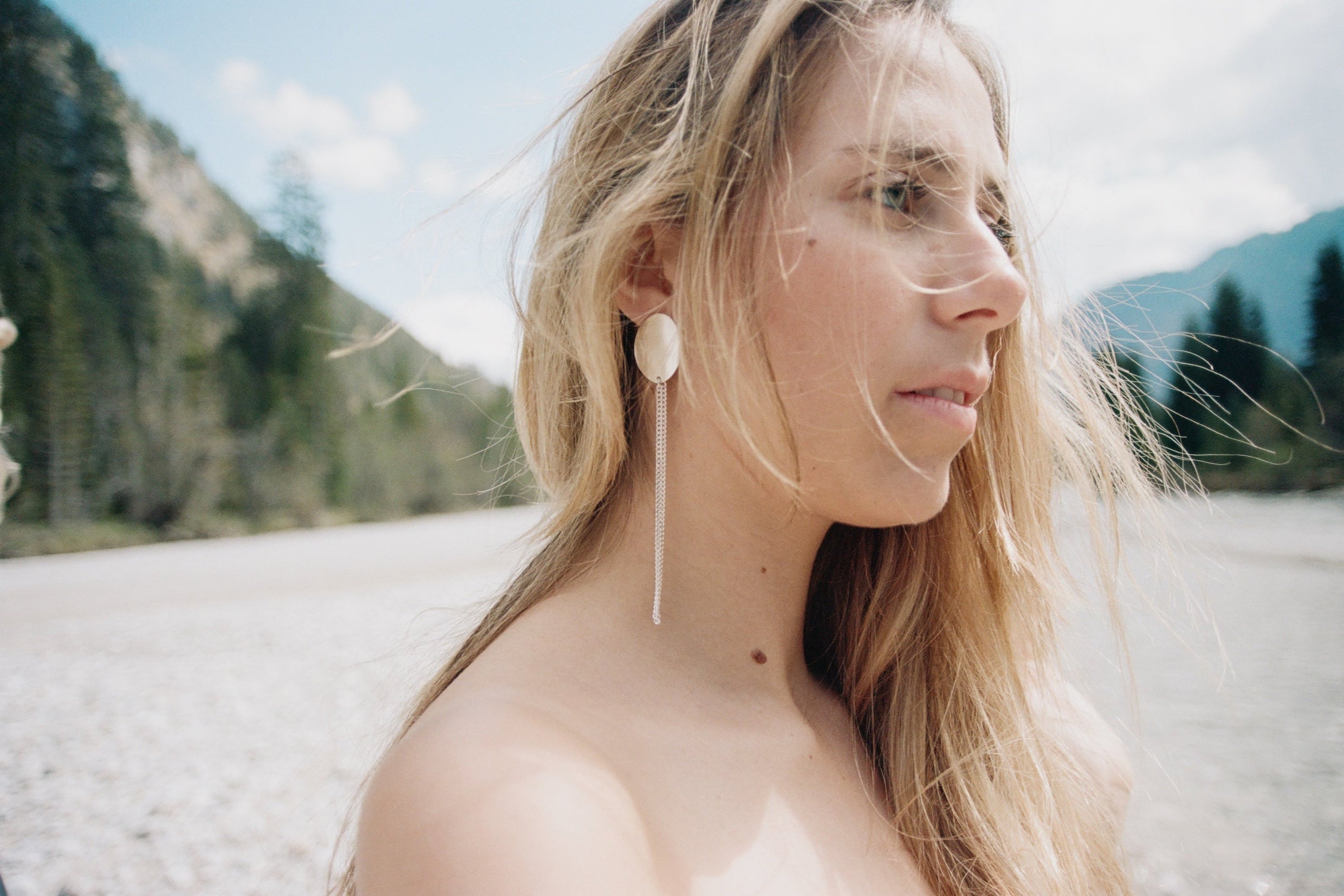 Chaingang Ohrringe Rocca Silber 