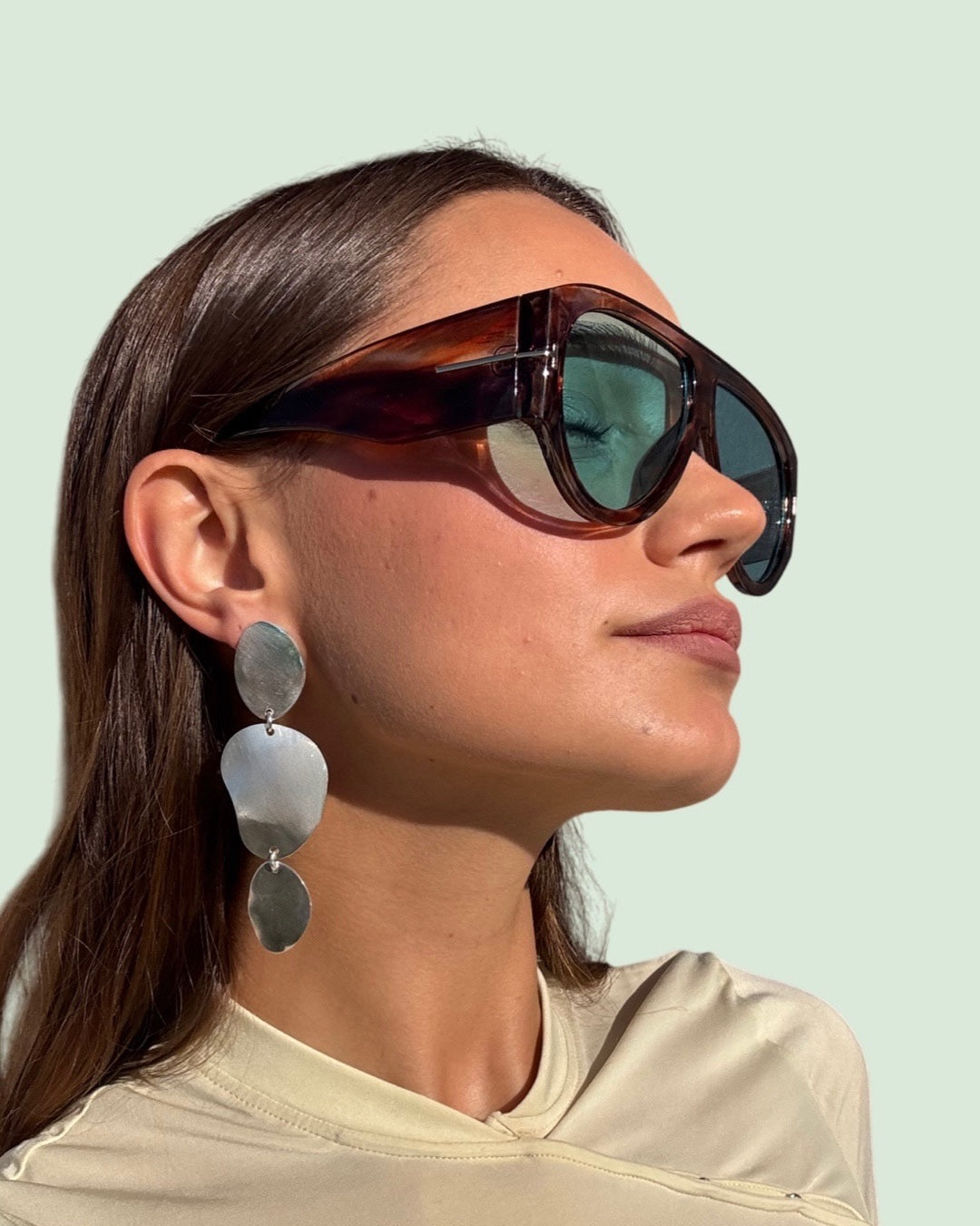 ohrringe sterling silber groß chaingang