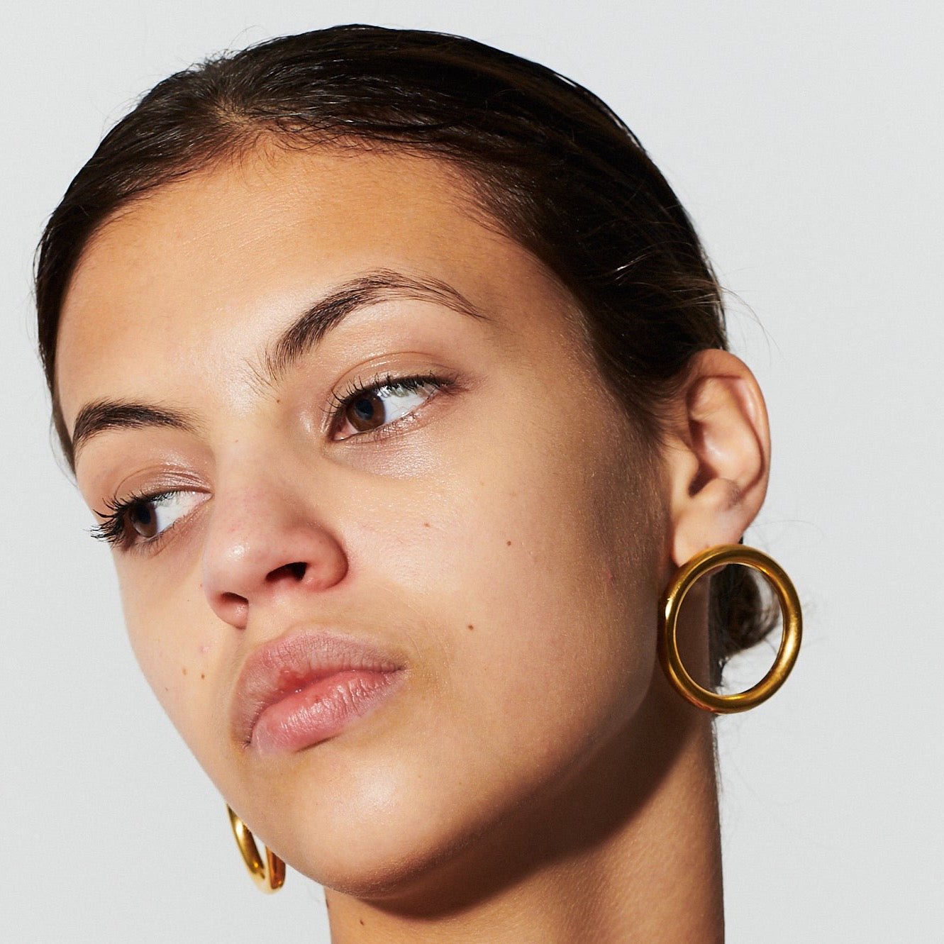 Ohrringe Gold Massiv Stecker Rund Chaingang
