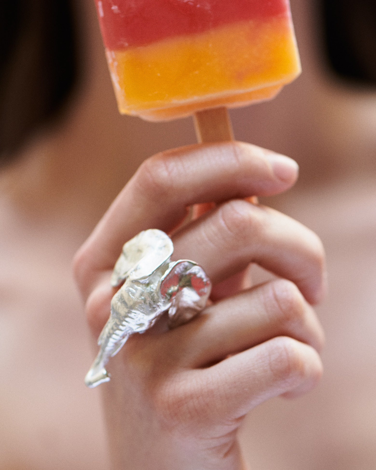 chaingang elefant silber ring